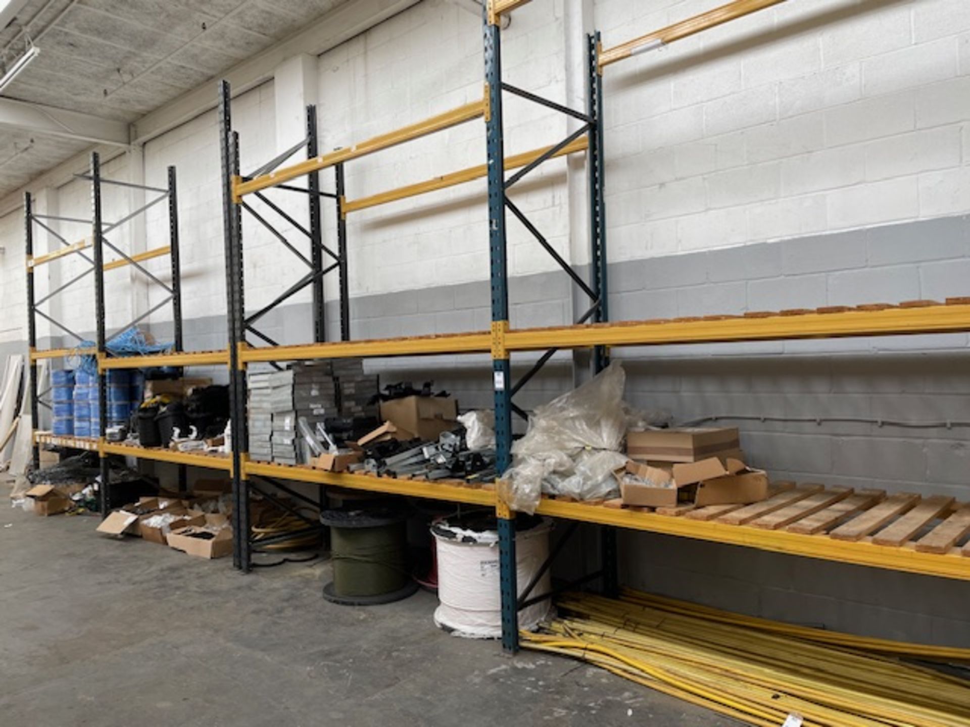 5 Bays, 3-Tier Boltless Steel Pallet Racking (Purchaser To Dismantle) (Location: Harlow. Please