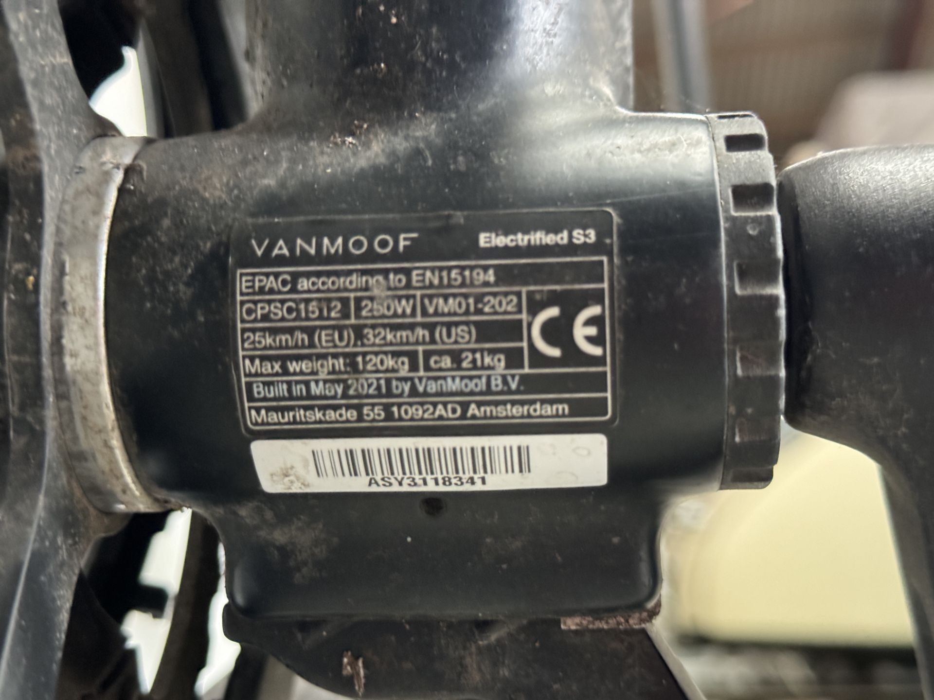 VanMoof S3 Electric Bike, Frame Number ASY3118341 (NOT ROADWORTHY - FOR SPARES ONLY) (No codes - Image 2 of 2