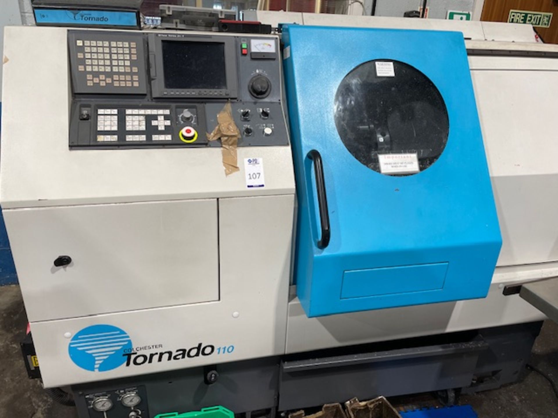 Colchester Tornado 100 CNC Lathe (1998), Serial Number T0098/089 (Location: Earls Barton. Please - Bild 2 aus 7