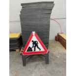 30 Melba Swintex Q Roadworks Signs (Location: Harlow. Please Refer to General Notes)