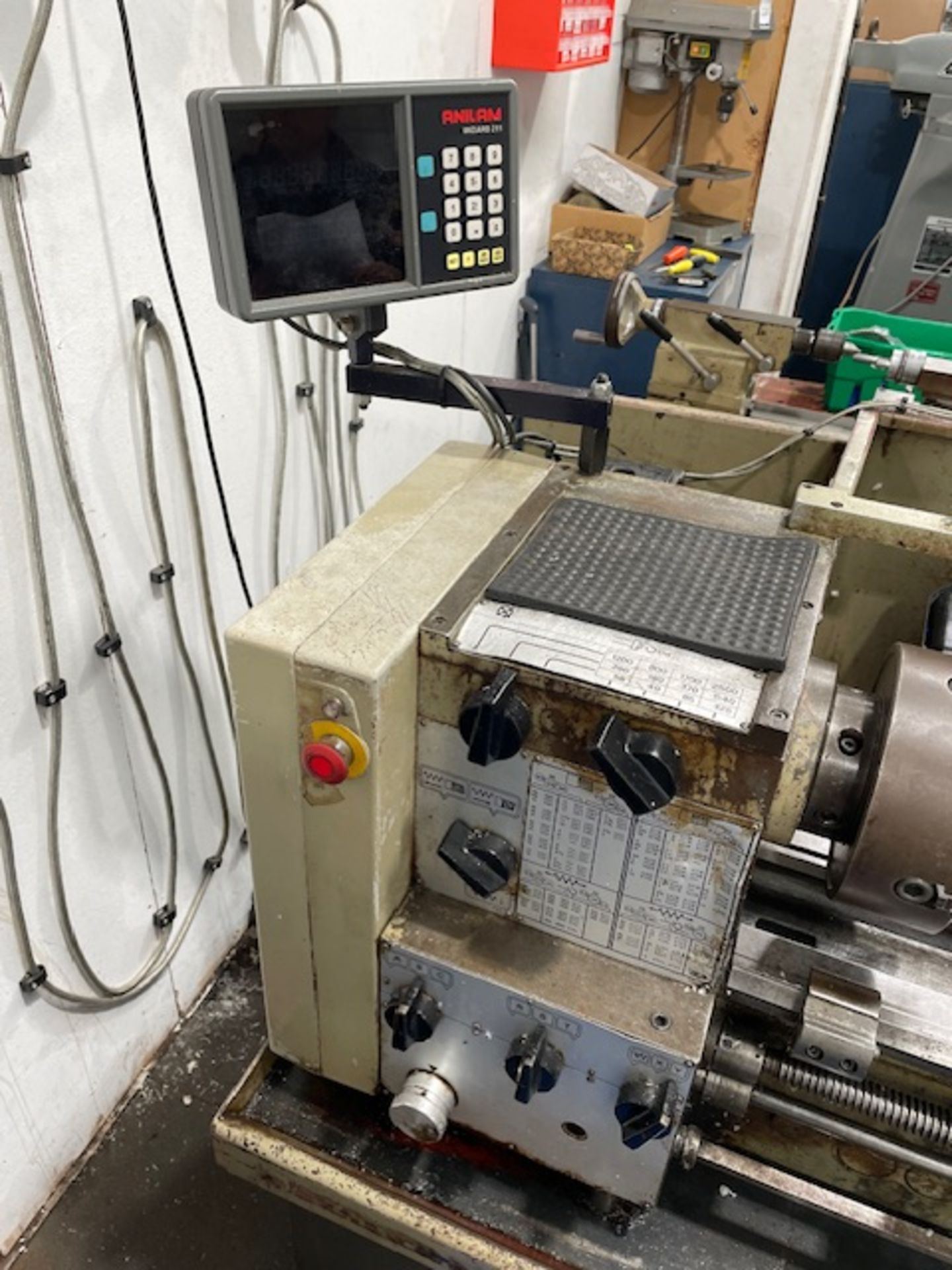 Harrison M300 Centre Lathe, Machine Number 307280 with DRO, Fitted 3 Jaw Chuck and with Range of - Bild 3 aus 4