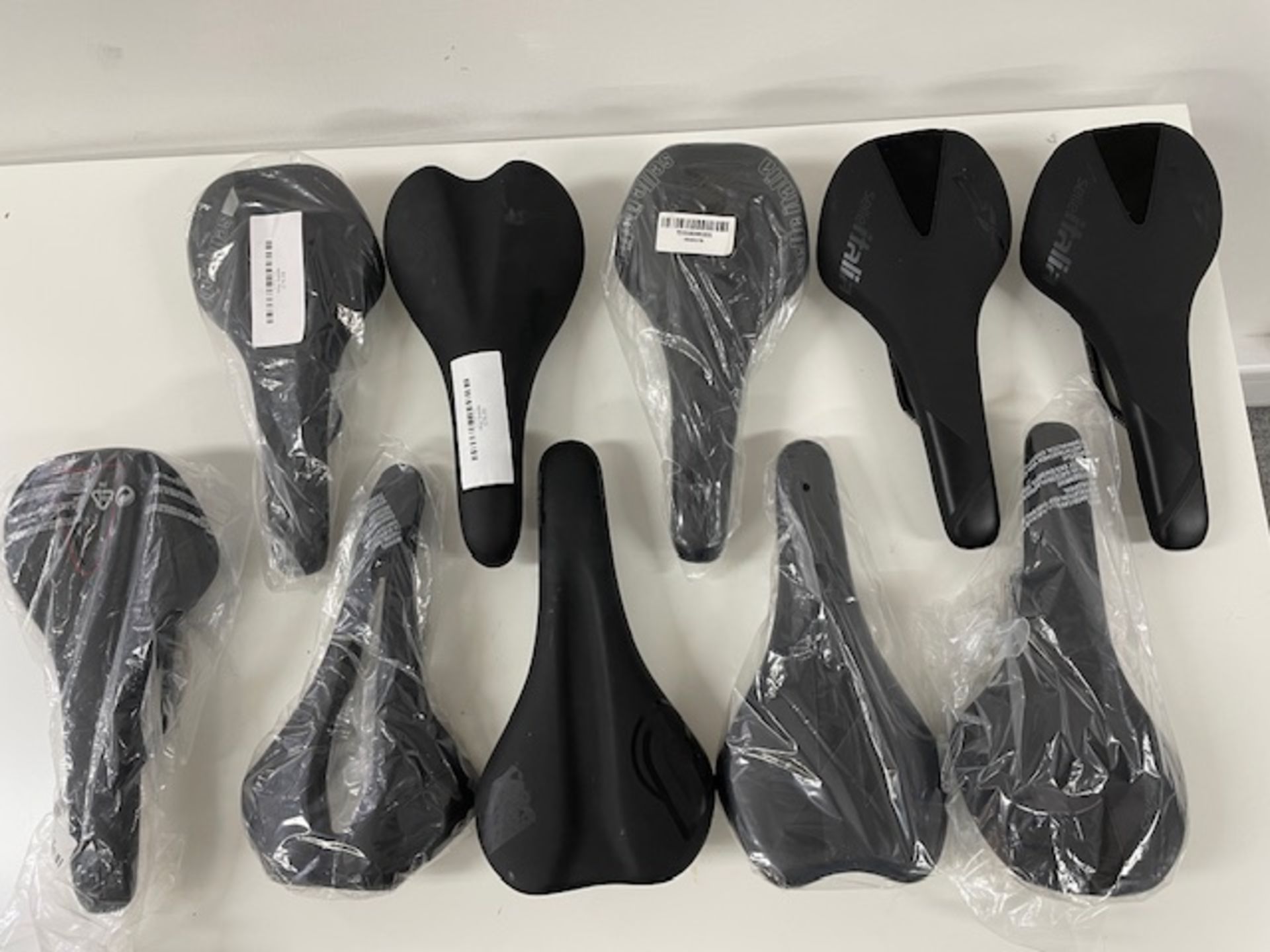 Nine Various Selle Italia/Cinelli Saddles, (Location: Newport Pagnell. Please Refer to General