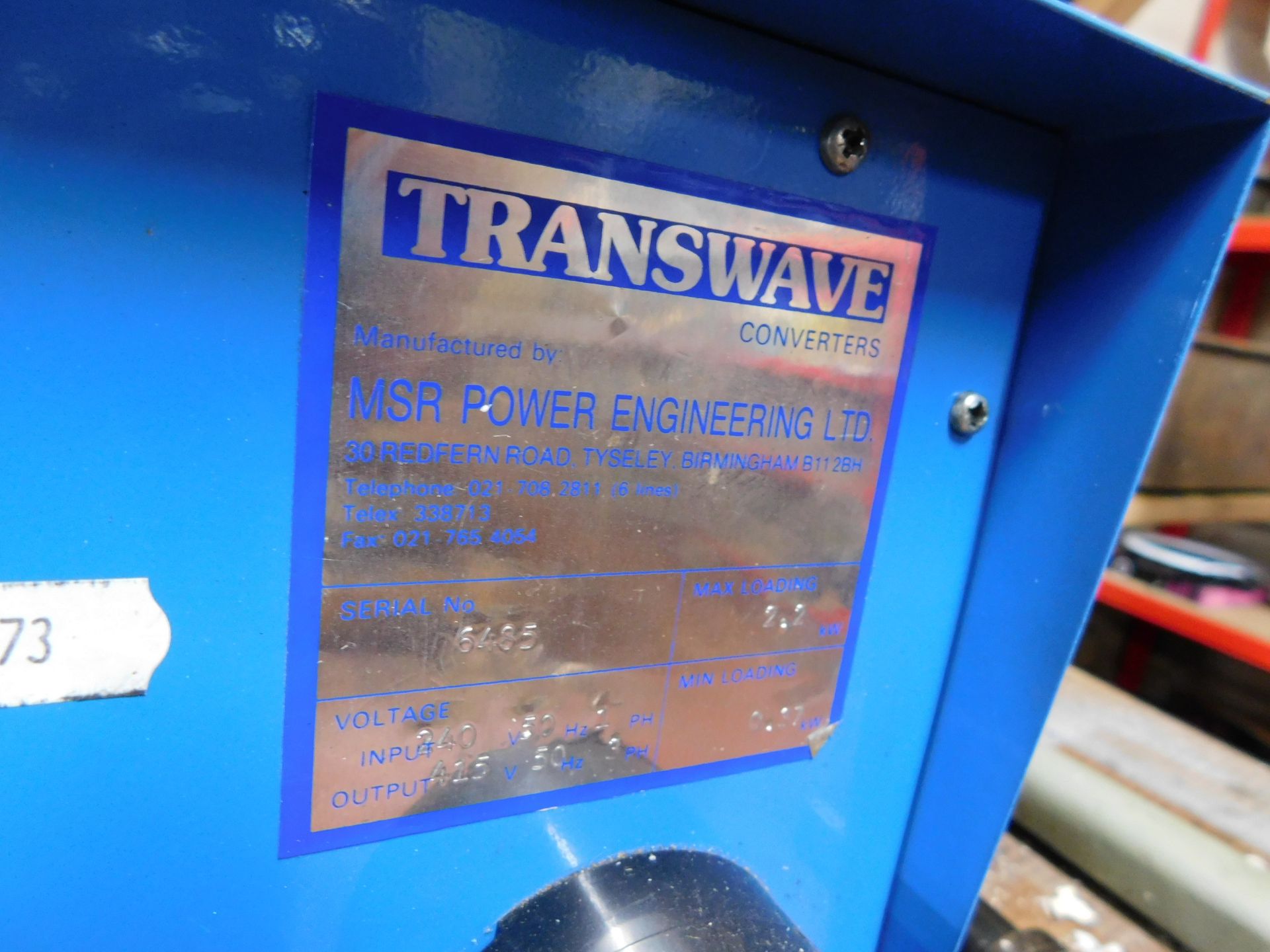 Transwave Convertor (Location: Bolton. Please Refer to General Notes) - Image 5 of 5