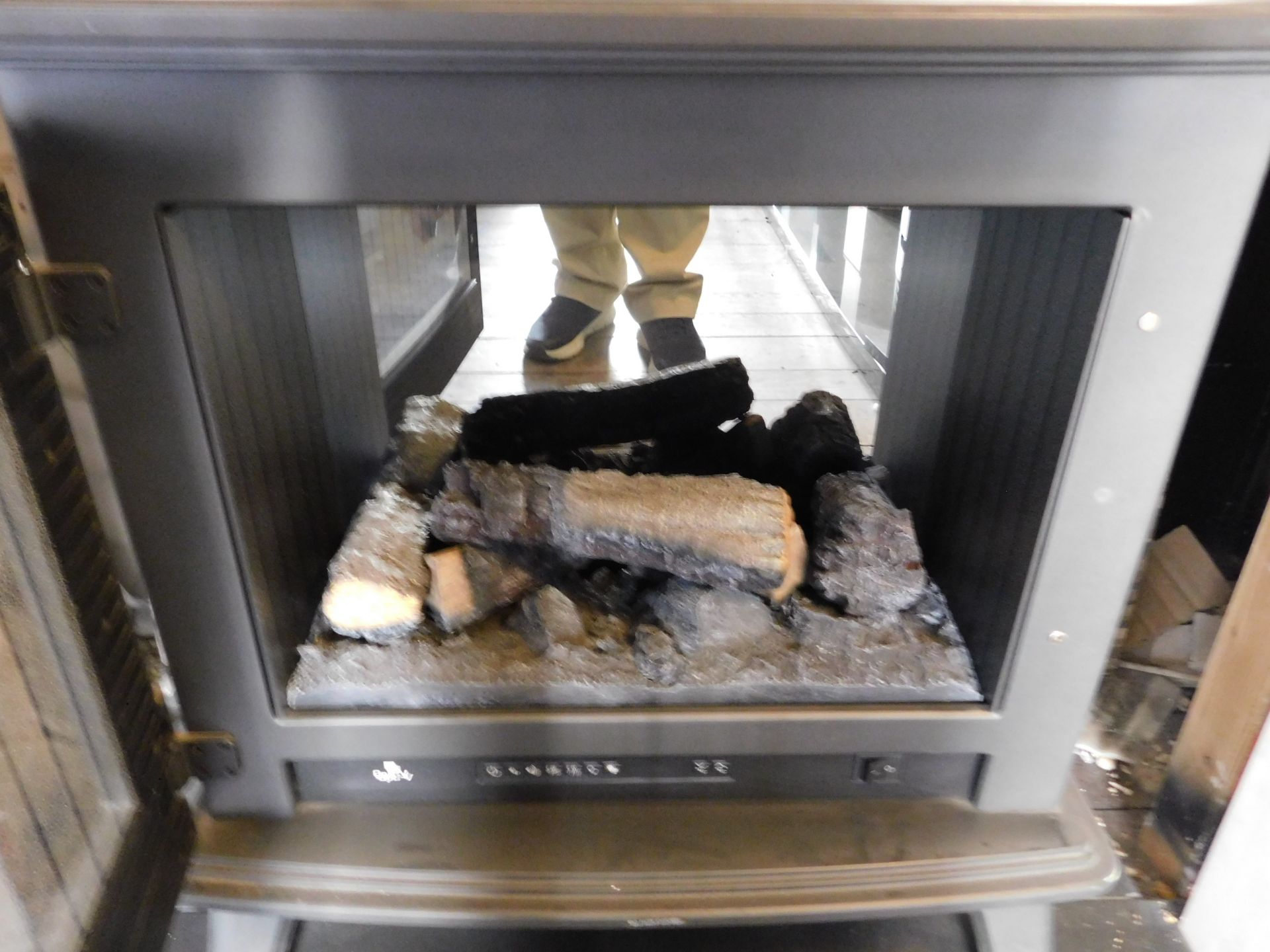 Ex-Display Dimplex “Sunningdale Opti-V” 1-2kw Electric Stove (Excludes Surround) (Where the - Image 2 of 3