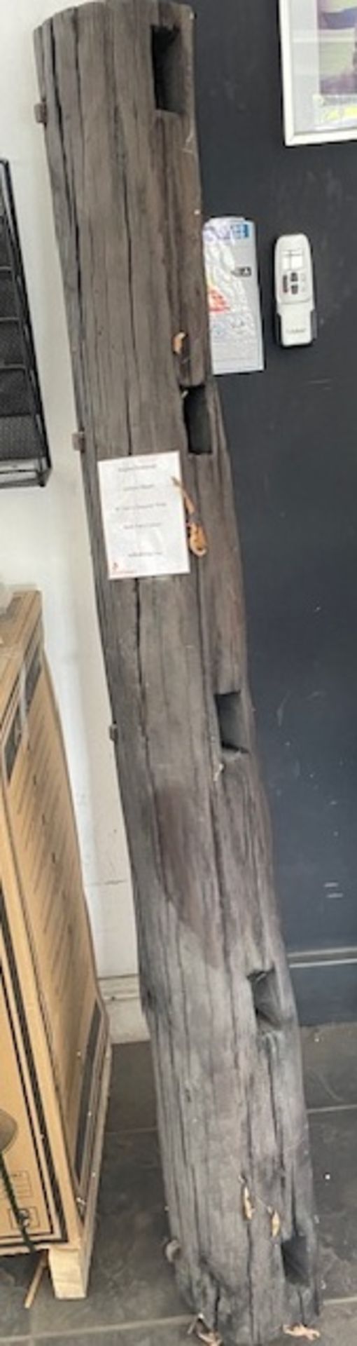 Antique Oak Beam, 66” (Location: Romford. Please Refer to General Notes)