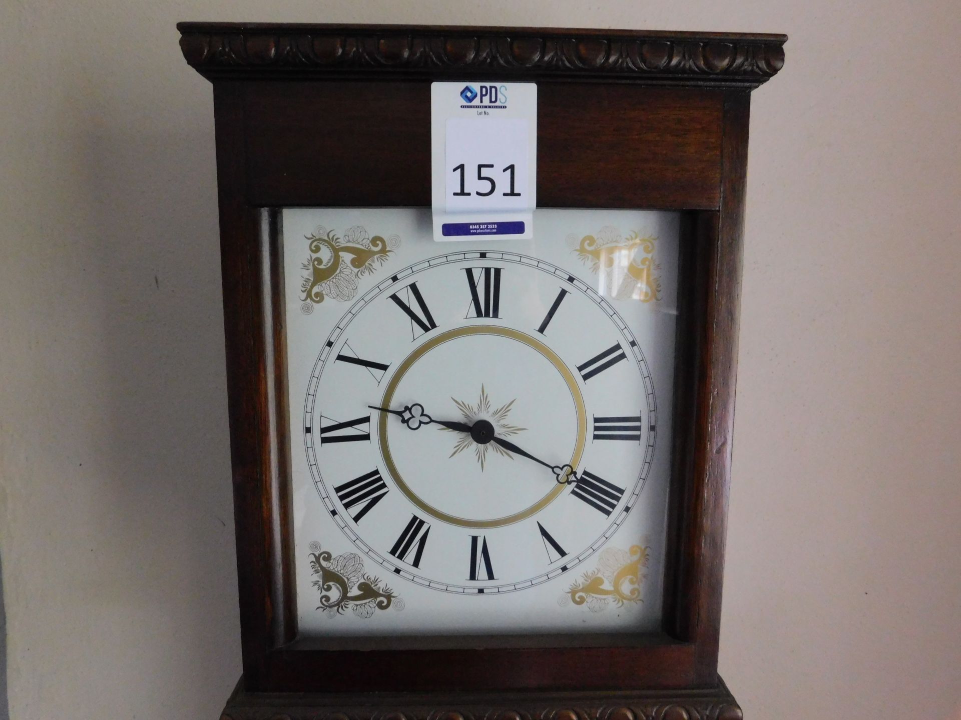 Ex-Display Reproduction Granddaughter Clock in Medium Oak Case (Location: Romford. Please Refer to - Image 2 of 2