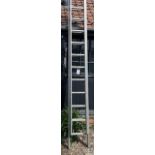 Pair Aluminium Double Extending Ladders (Location: Romford. Please Refer to General Notes)