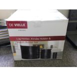 Ex-Display De Vielle Log Holder, Fireplace Surrounds etc. (Location: Romford. Please Refer to