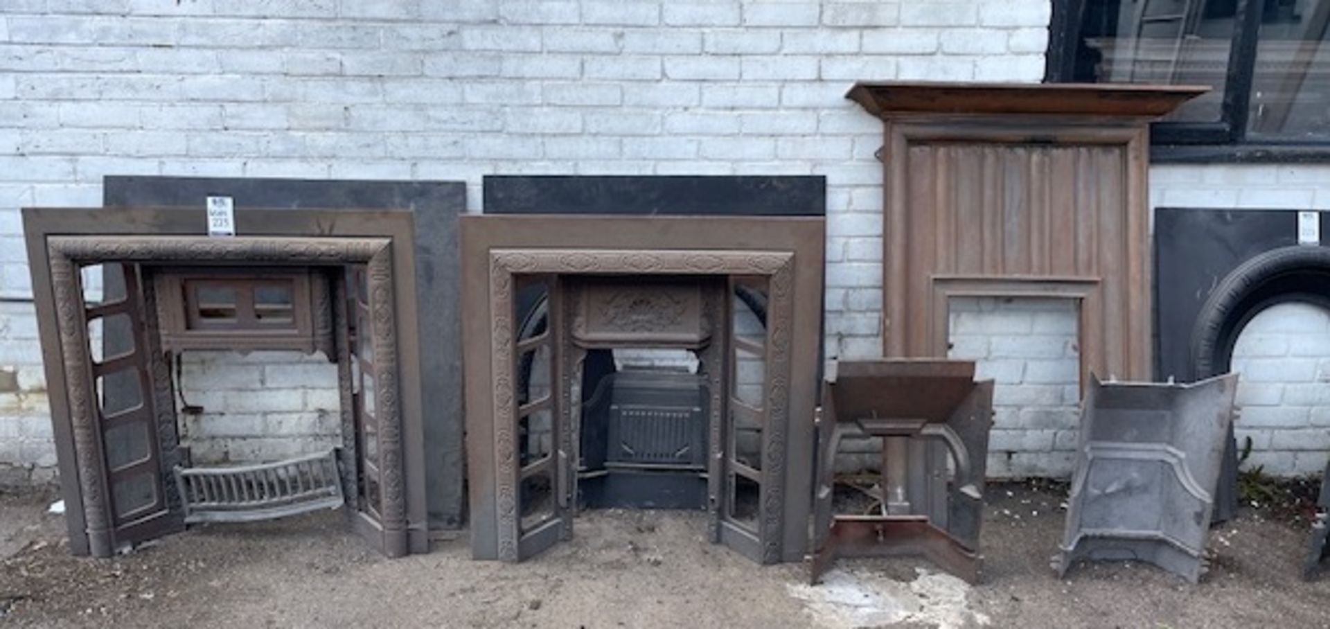 Victorian & Later Cast Metal Fireplace Surrounds etc. (Location: Romford. Please Refer to General