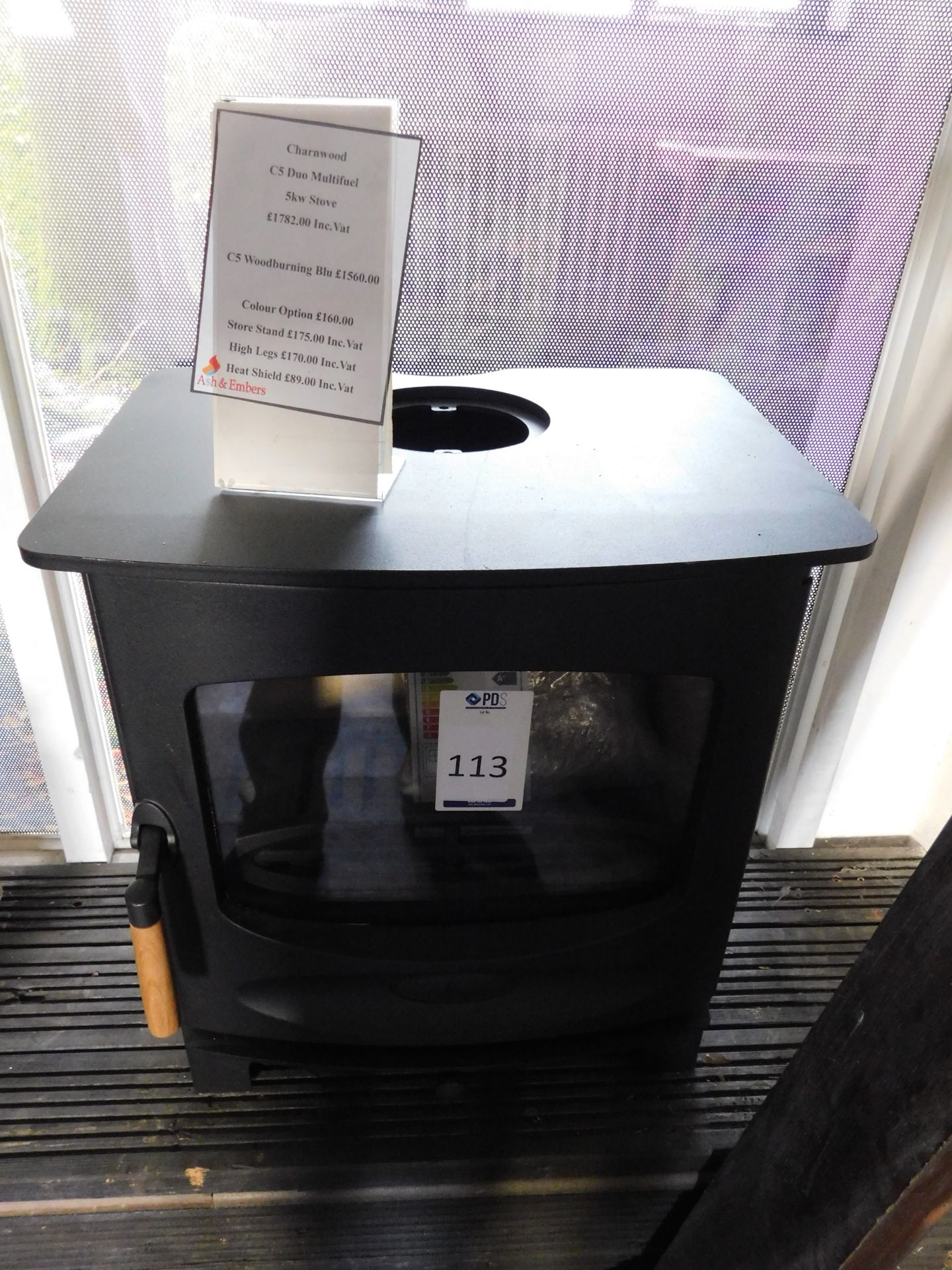 Ex-Display Charnwood “C5 Duo” 5kw Multifuel Woodburning Stove (Where the company’s description/price