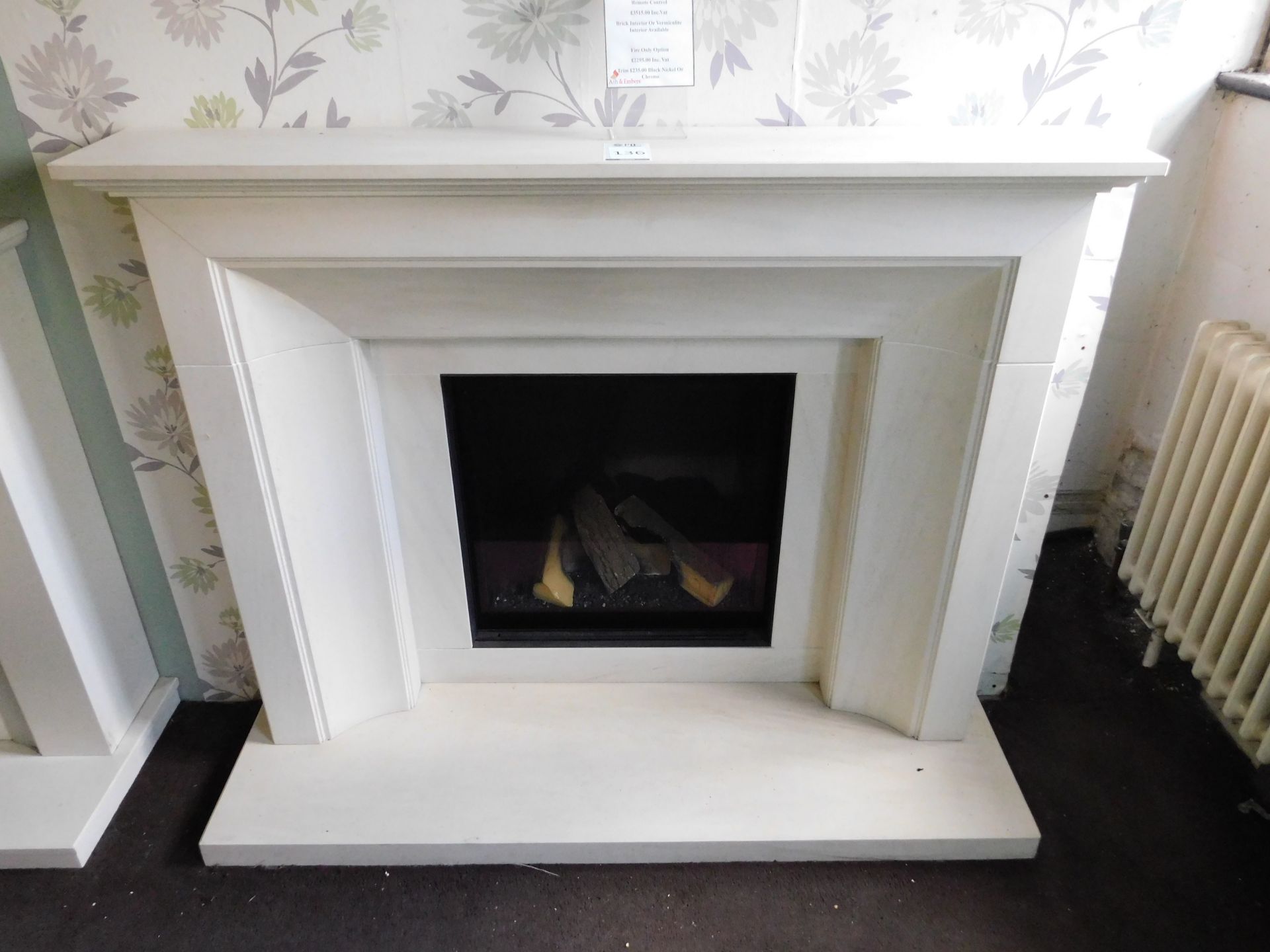 Ex-Display Michael Miler 1400mm “Asencio Suite” Fireplace Surround with Electric Fire & Remote (