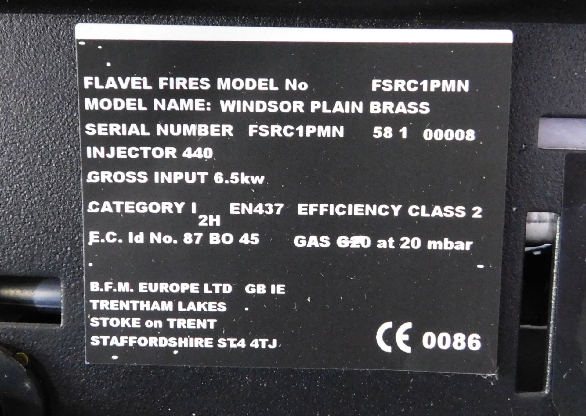 Ex-Display Flavel “Windsor Traditional” 16” Coal Effect Fire (Where the company’s description/ - Image 3 of 3