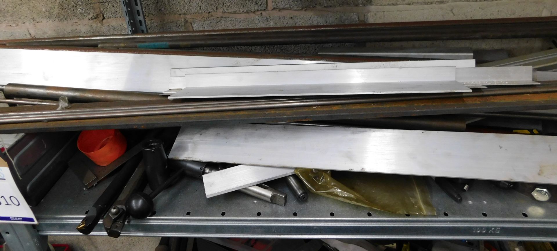 3-Tier Galvanised Shelving Unit & Contents of Assorted Spares, Offcuts etc (Location: Bolton. Please - Bild 2 aus 7