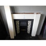Ex-Display 54” Victorian Style Bedroom Fireplace with Marble Effect Surround (Where the company’s