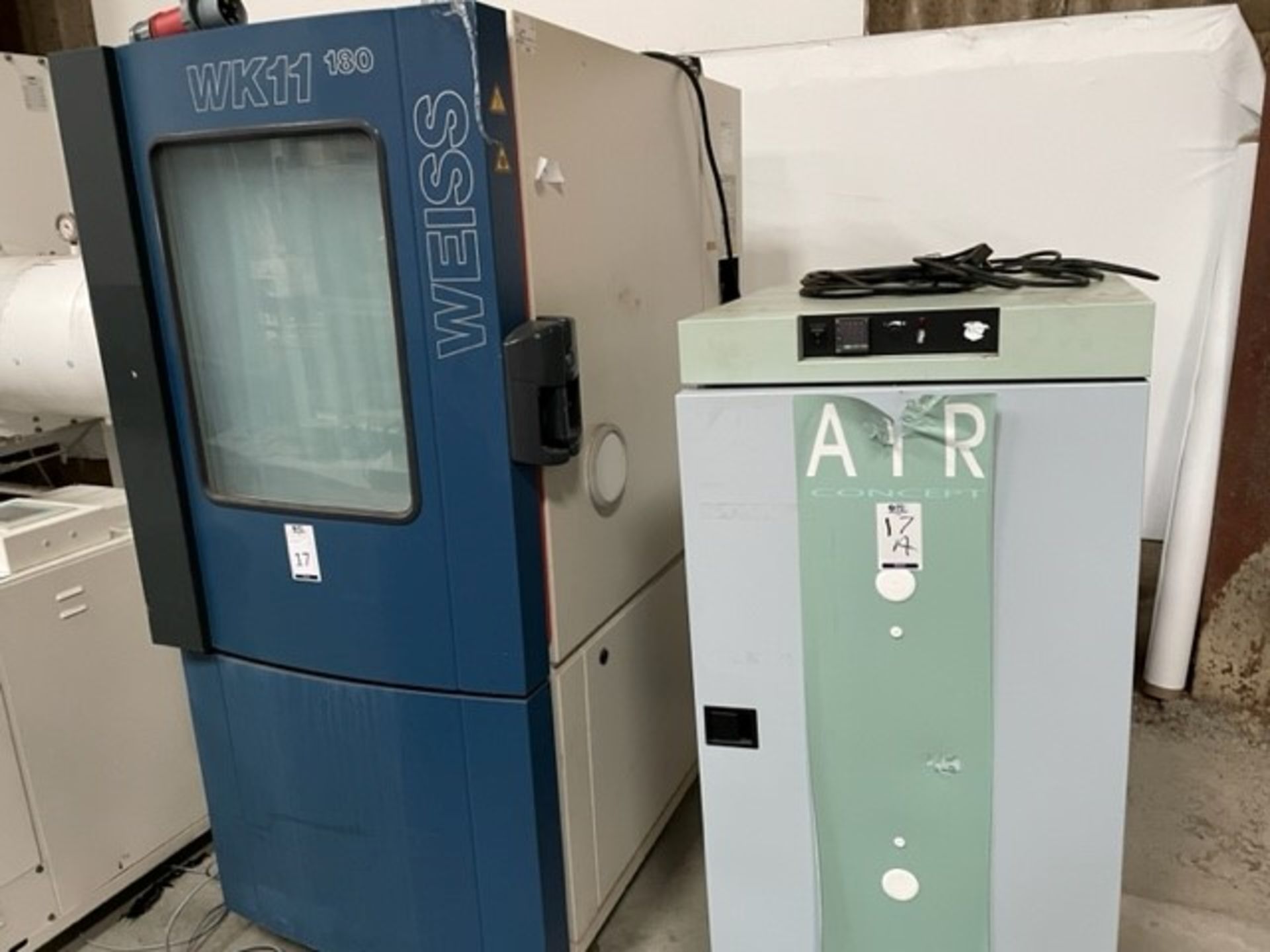 Weiss WK11 180 Environmental Test Chamber (2003), Serial number 58226037750010, Weiss WK11 – 180/40
