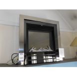 Ex-Display Celsi “Electrifame VR Acero” Inset Fire with Remote (Where the company’s description/