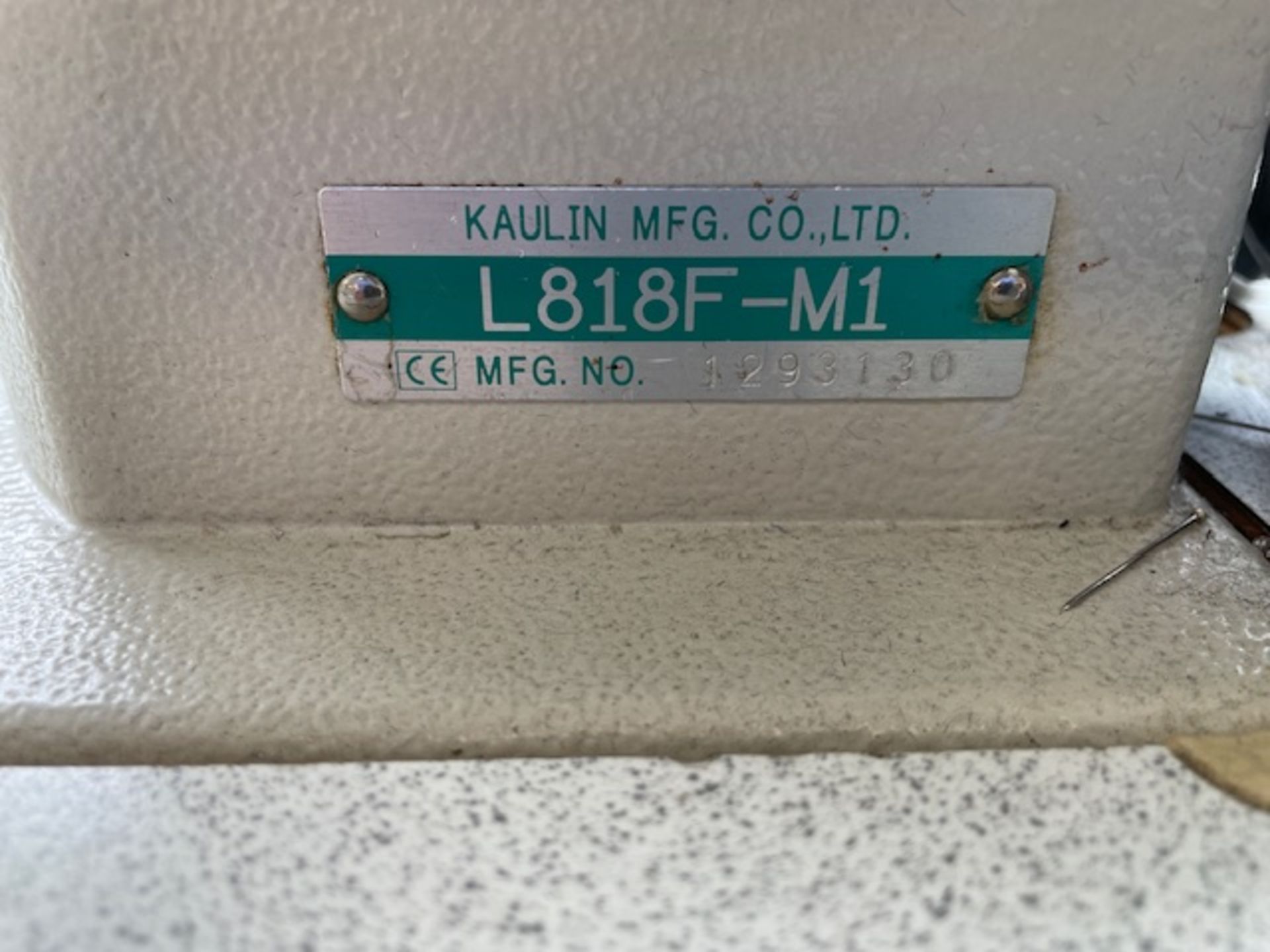 Kaulin Siruba Model L818F-M1 Lockstitch Machine, Single Phase (Location: Brentwood. Please Refer - Image 2 of 2