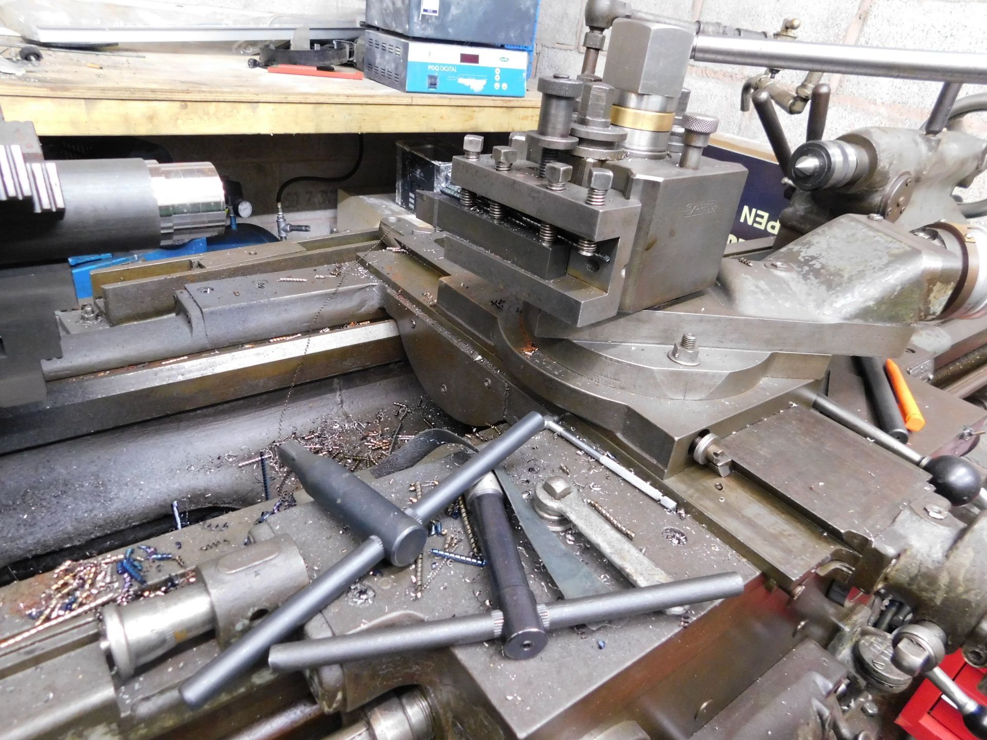 Holbrook Rolls Royce Gap Bed Lathe, 58in Bed Serial Number F9429765, (Re-engineered by Vaughan - Image 8 of 17