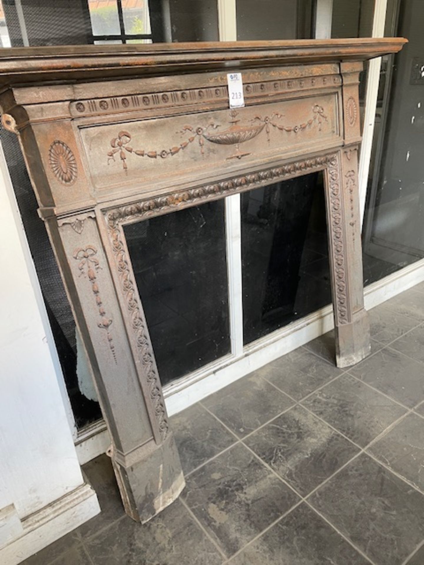 Victorian Cast Metal Adam Style Fireplace Surround Ex- (Location: Romford. Please Refer to General