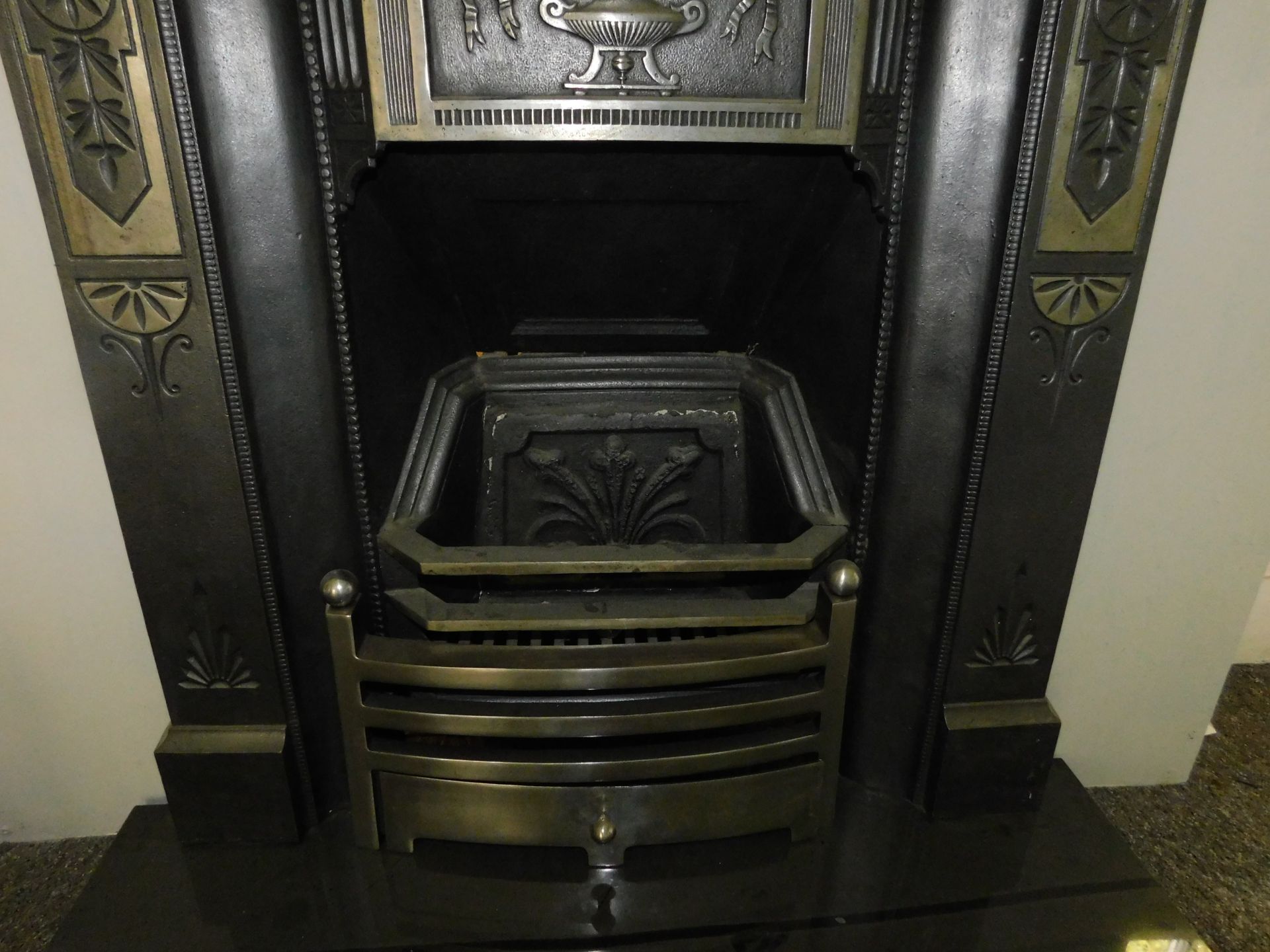 Ex-Display Victorian Cast Iron Fireplace Surround with Granite Hearth & Grate (Where the company’s - Image 2 of 3