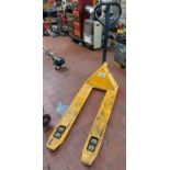 Narrow Blade Pallet Truck (Collection Delayed to Friday 24th May) (Location: Bolton. Please Refer to