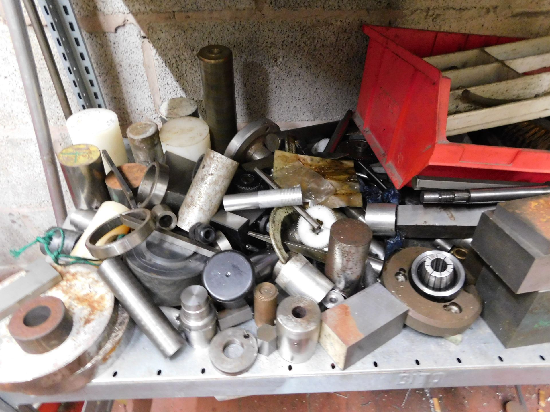 3-Tier Galvanised Shelving Unit & Contents of Assorted Spares, Offcuts etc (Location: Bolton. Please - Bild 7 aus 7