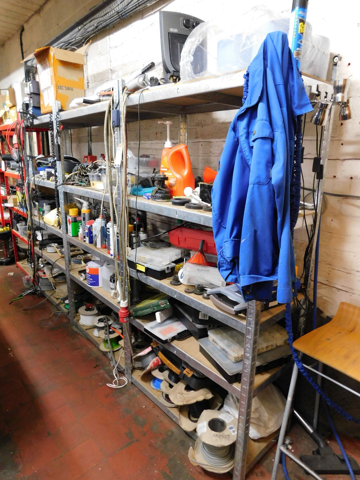 4 Metal Shelving Units, 5-Tier & Contents of Various Spares & Consumables etc (Location: Bolton. - Image 2 of 21