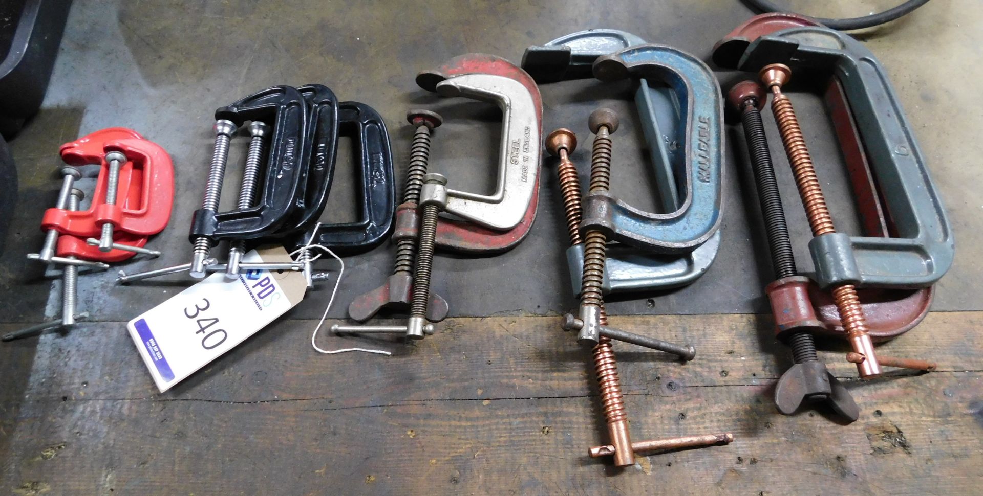 Quantity of Various Sized G-Clamps (Location: Bolton. Please Refer to General Notes)
