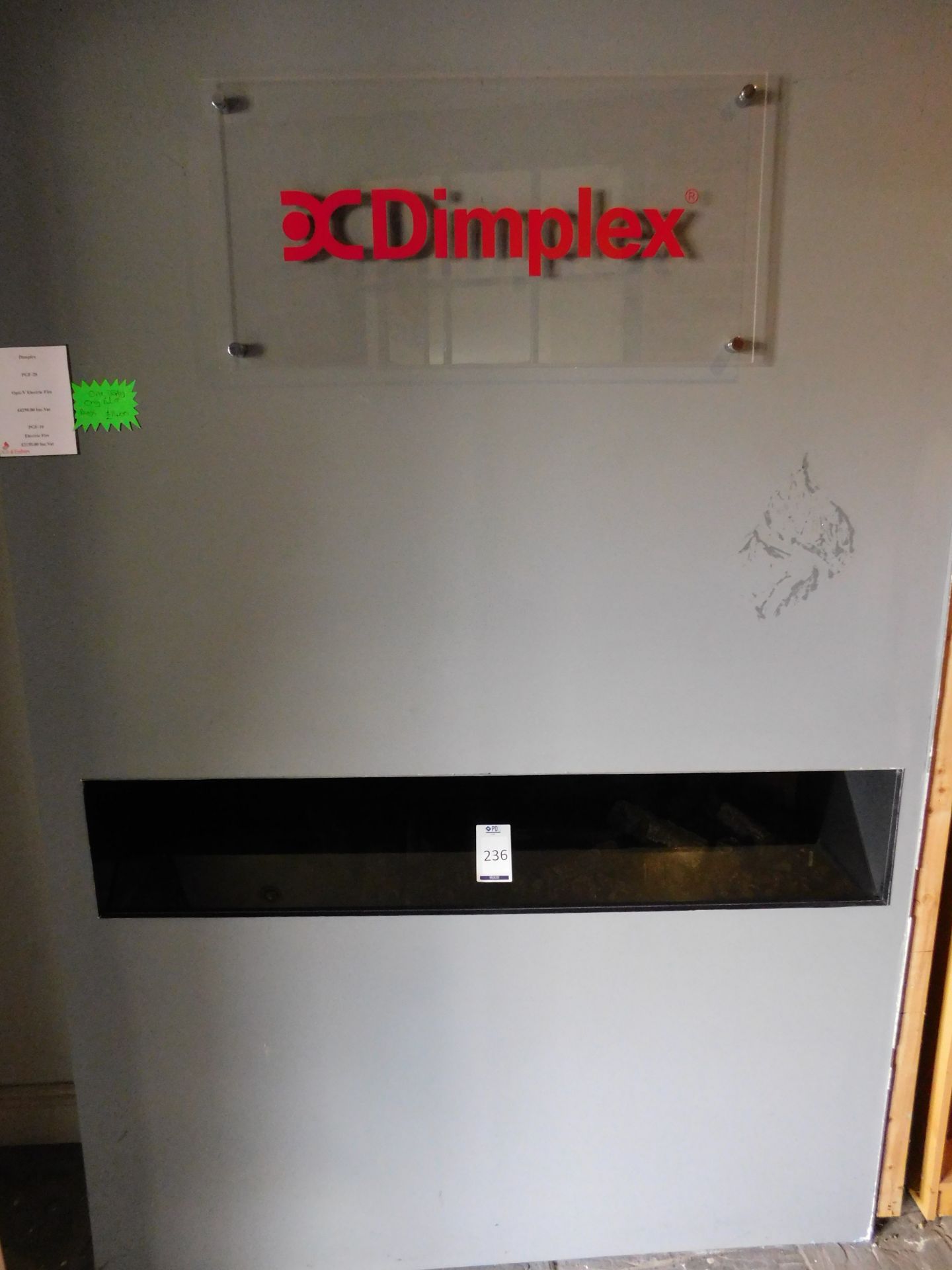 Ex-Display Dimplex 1300mm ’’PGF-20” Opti V Electric Fire (Where the company’s description/price