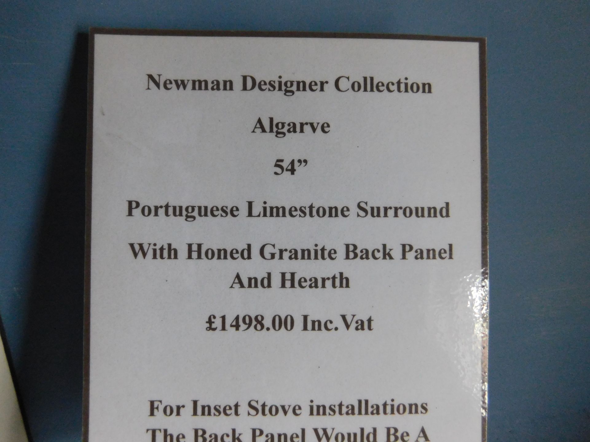Ex-Display Newman Collection “Algarve” 54” Fireplace Surround with Granite Back Panel & Hearth ( - Image 2 of 2