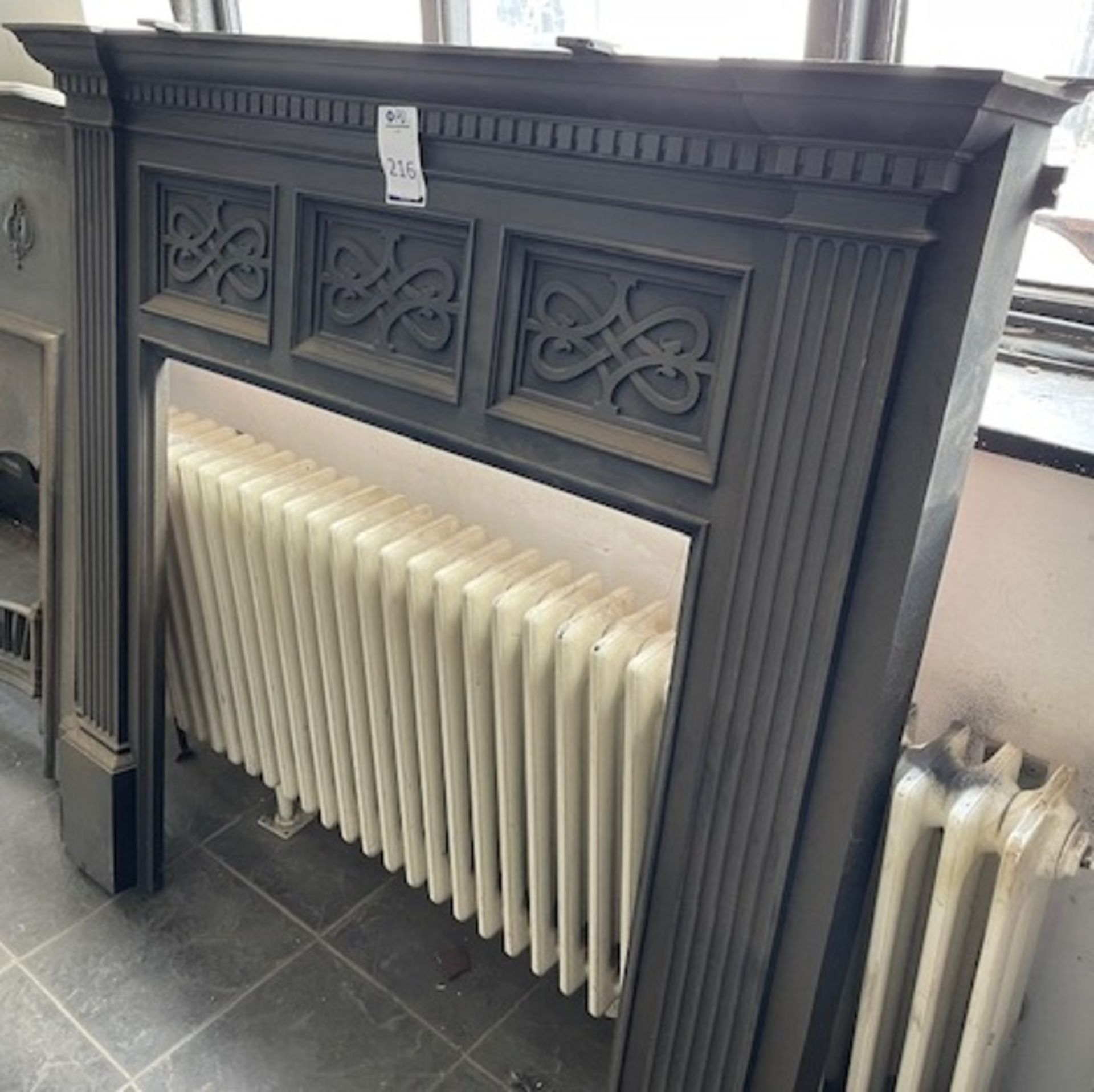 Victorian Cast Metal Fireplace (Location: Romford. Please Refer to General Notes)