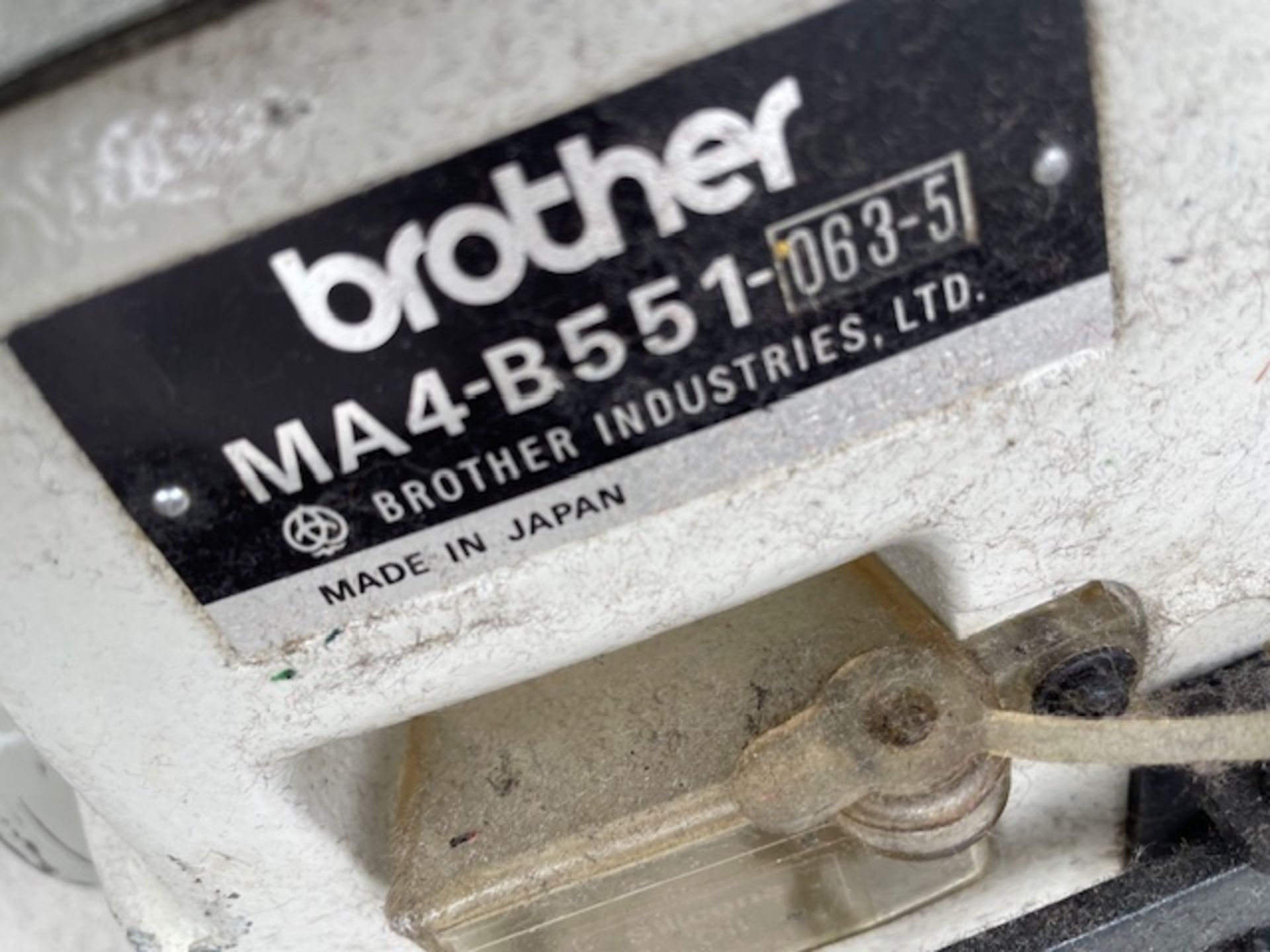 Brother MA4-B551-063-5 Four Thread Overlock Machine, Single Phase (Location: Brentwood. Please Refer - Image 2 of 2