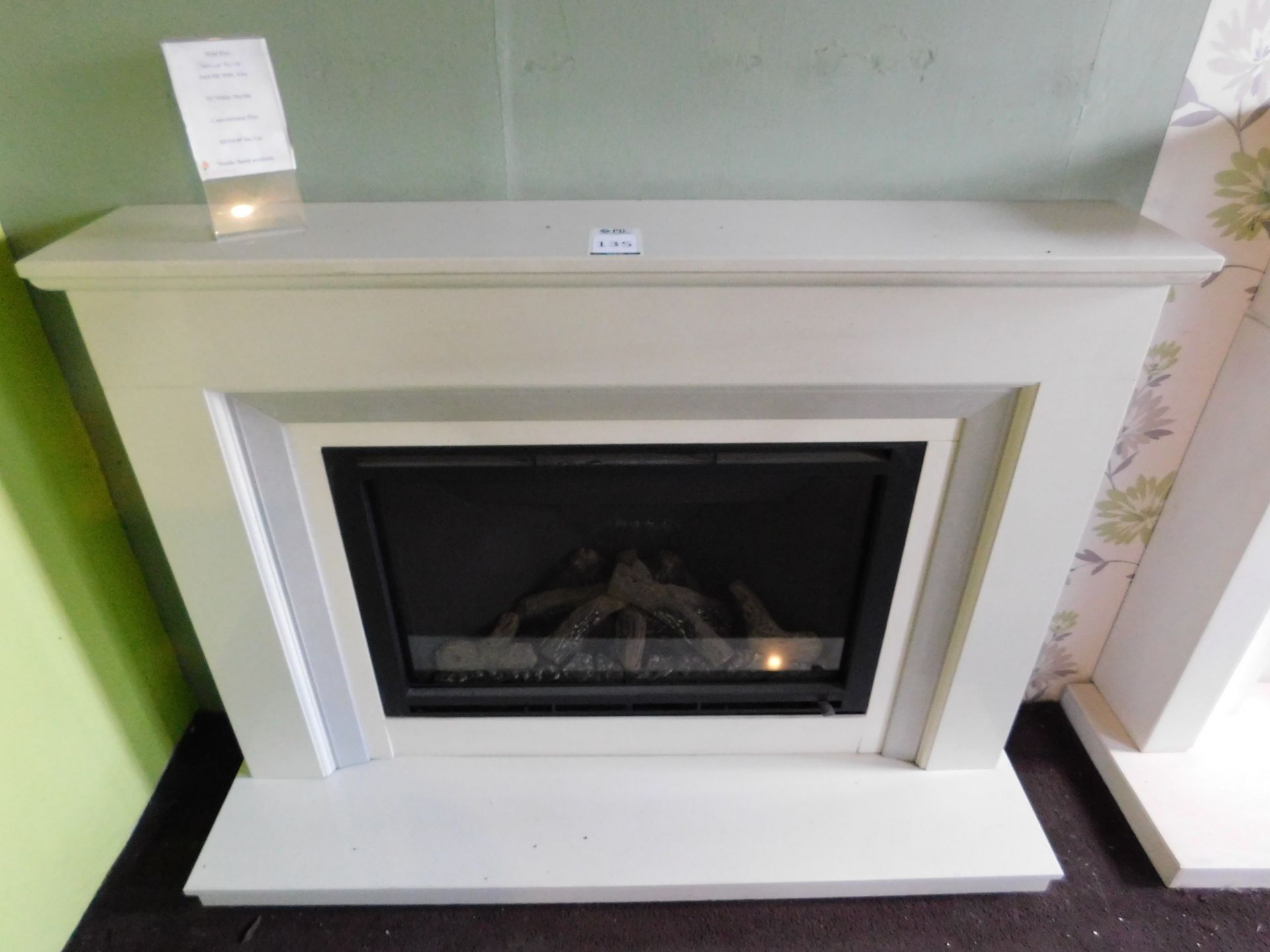 Ex-Display Wildfire 1320mm “Seville Suite” Comprising 52” Marble Surround with Hearth & HE 950L Fire