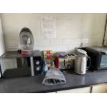Fridge Freezer, Russell Hobbs Microwave Oven, Toaster, Kettle etc (Location: Romford. Please Refer