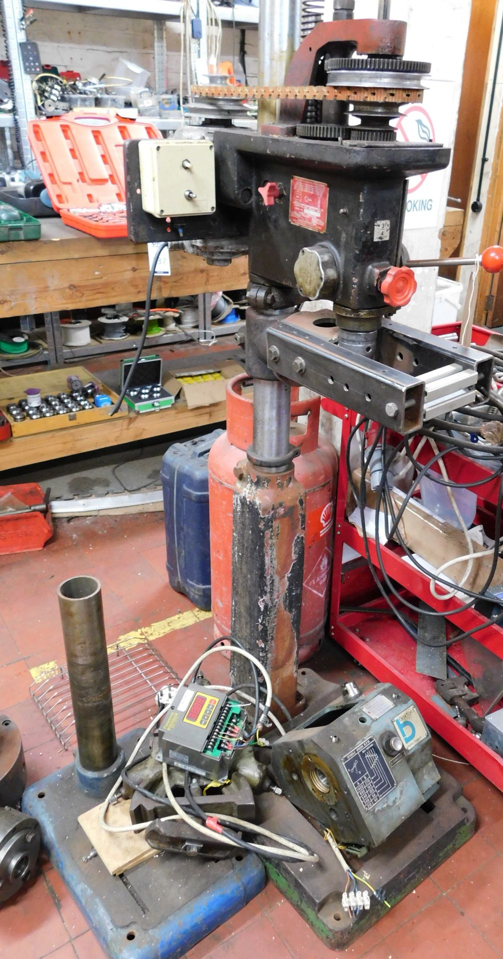 Pedestal Drill Assembly & Additional Base (For Spares) (Location: Bolton. Please Refer to General