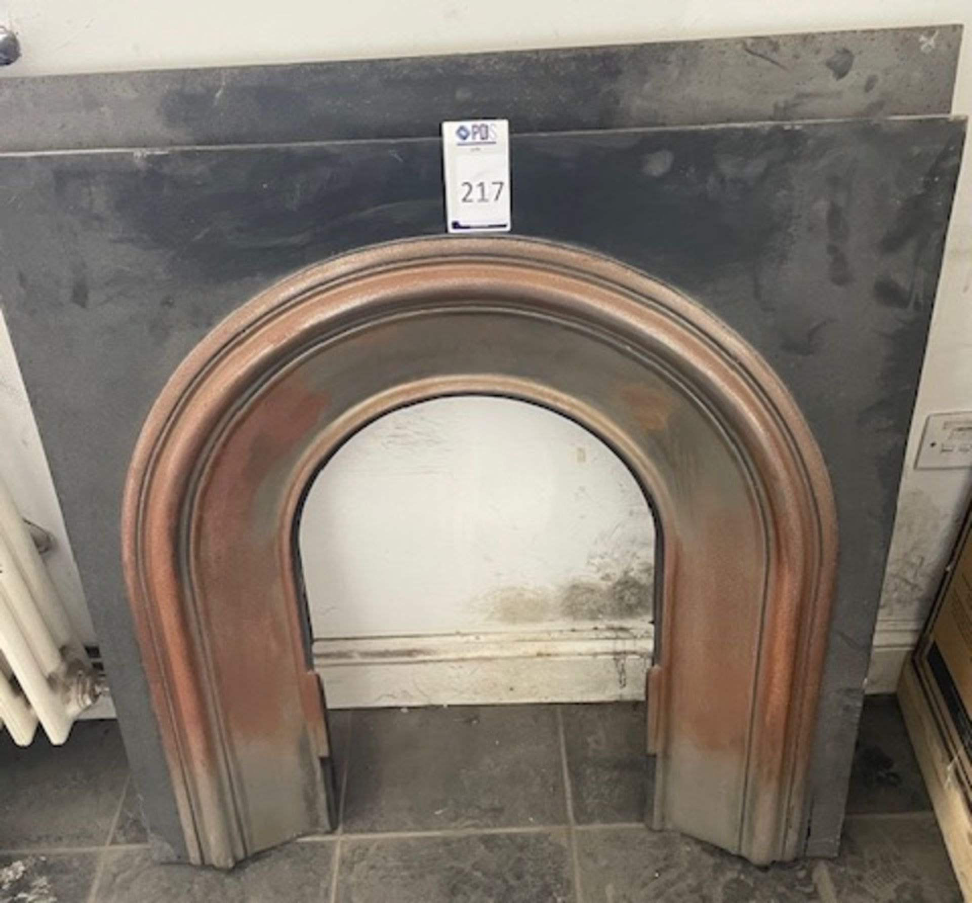 Cast Metal Fireplace Surround (Location: Romford. Please Refer to General Notes)