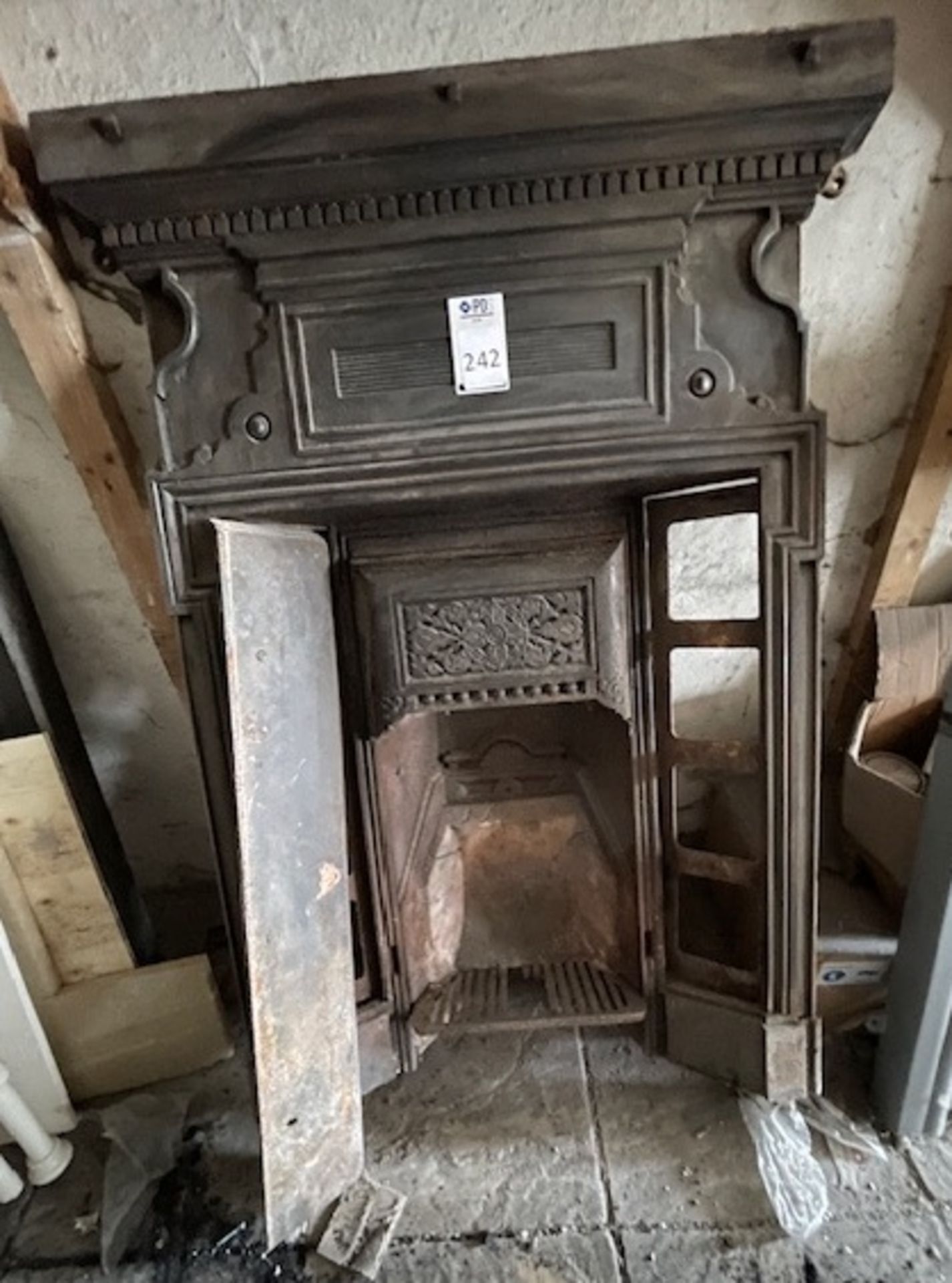Victorian Cast Metal Fireplace Surround (Location: Romford. Please Refer to General Notes)