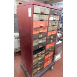 Multi-Drawer Metal Cabinet & Contents (Location: Bolton. Please Refer to General Notes)