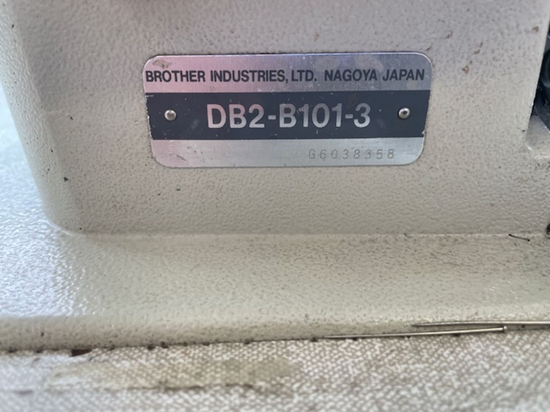Brother DB2-B101-3 Twin Needle Lockstitch Machine, Single Phase (Location: Brentwood. Please Refer - Image 2 of 2