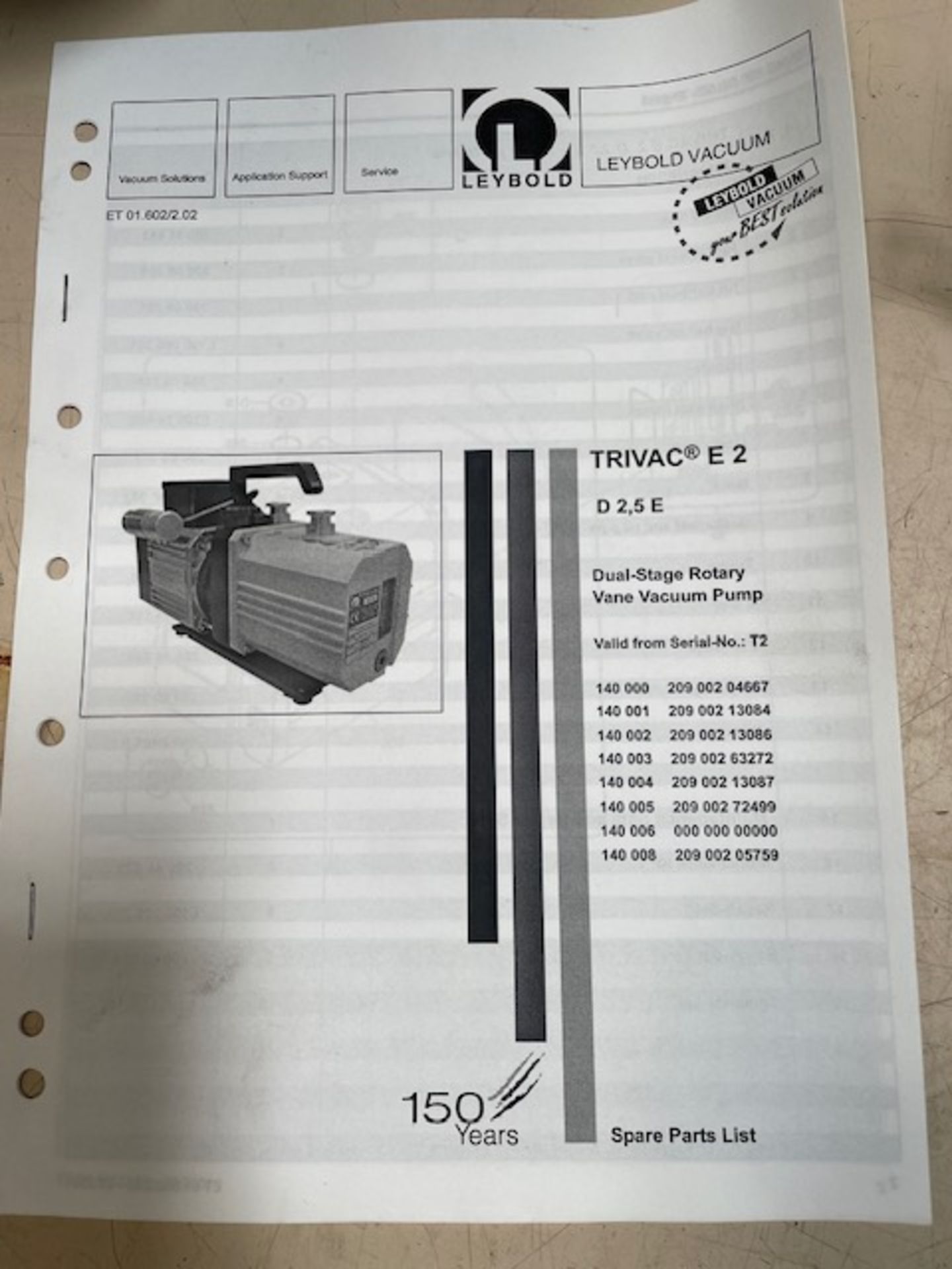 Trivac NT 5 Vacuum Pump (Location: Brentwood. Please Refer to General Notes) - Image 3 of 3