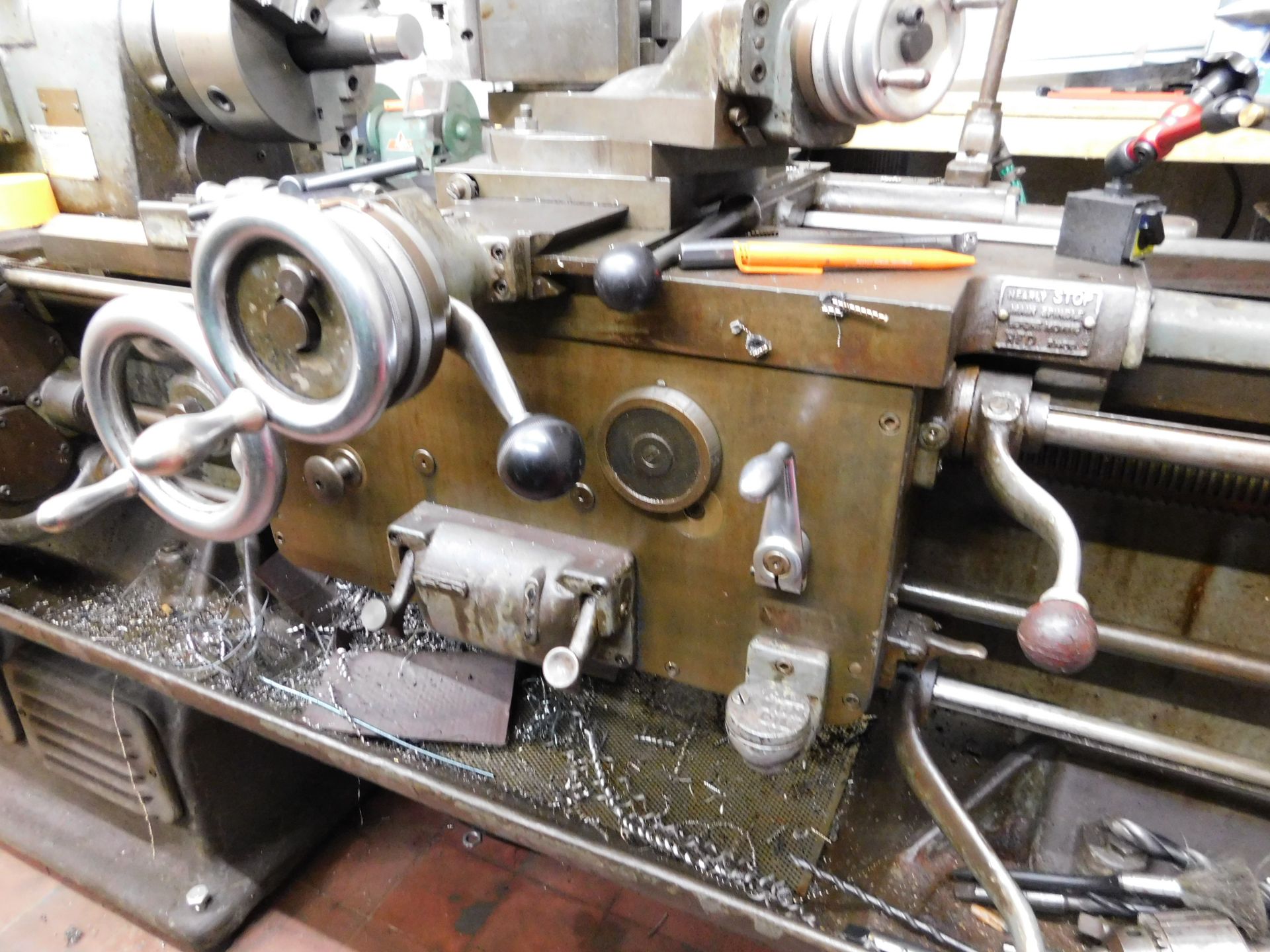Holbrook Rolls Royce Gap Bed Lathe, 58in Bed Serial Number F9429765, (Re-engineered by Vaughan - Image 5 of 17