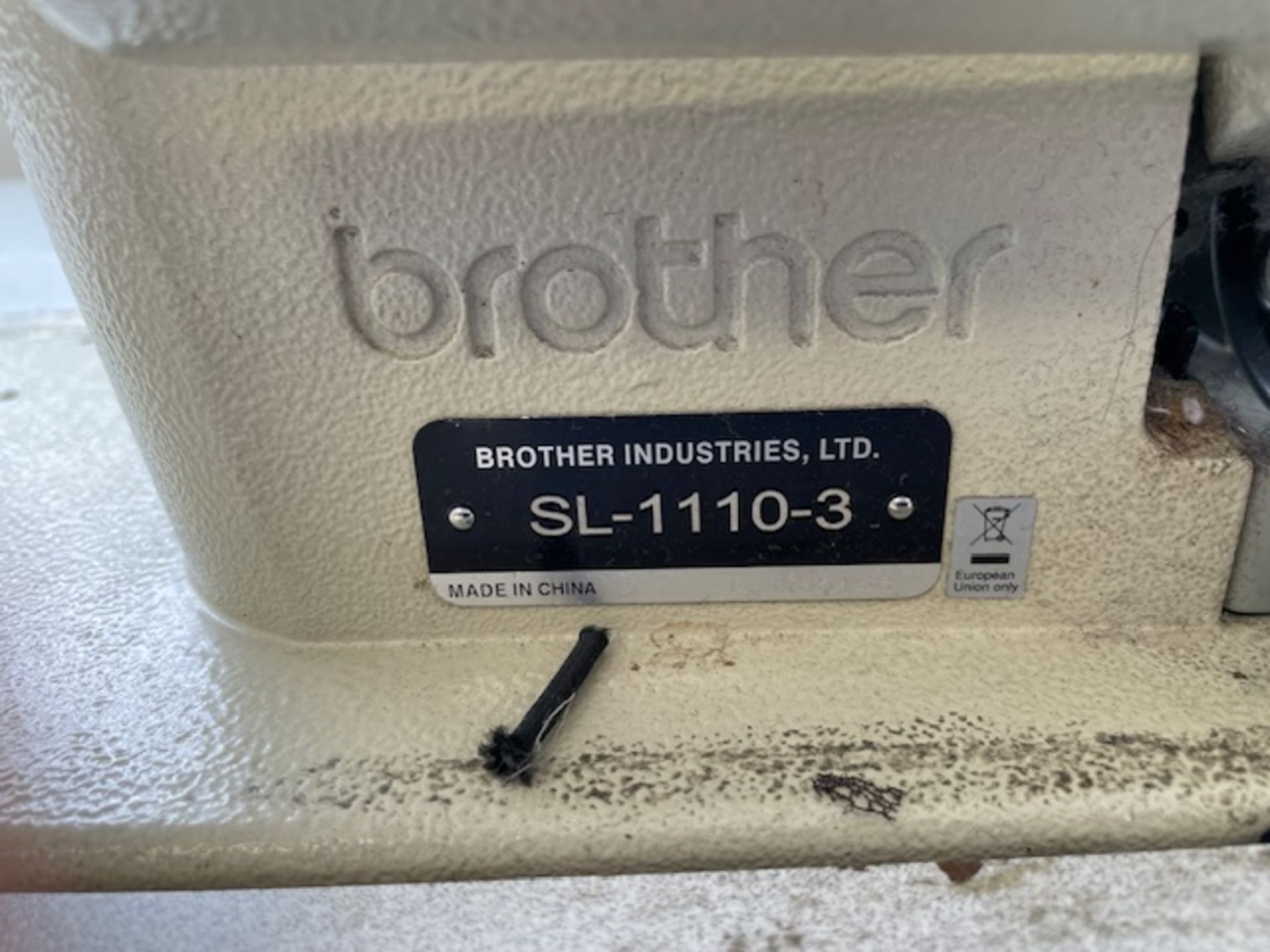 Brother SL-1110-3 Twin Needle Lockstitch, Single Phase, ZJTZ-LH Control (Location: Brentwood. Please - Image 2 of 2