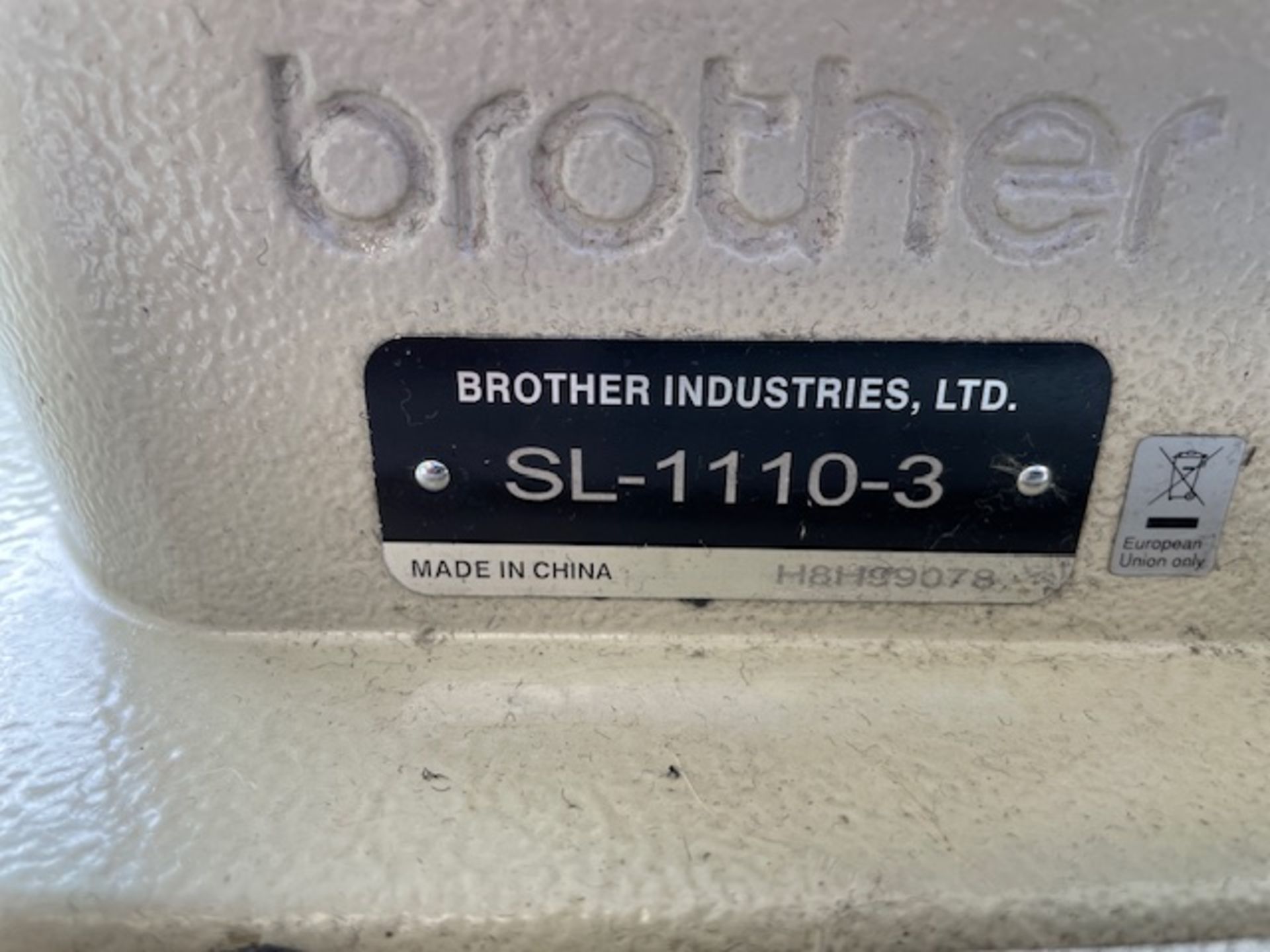 Brother SL-1110-3 Single Needle Lockstitch Machine, Single Phase (Location: Brentwood. Please - Image 2 of 2