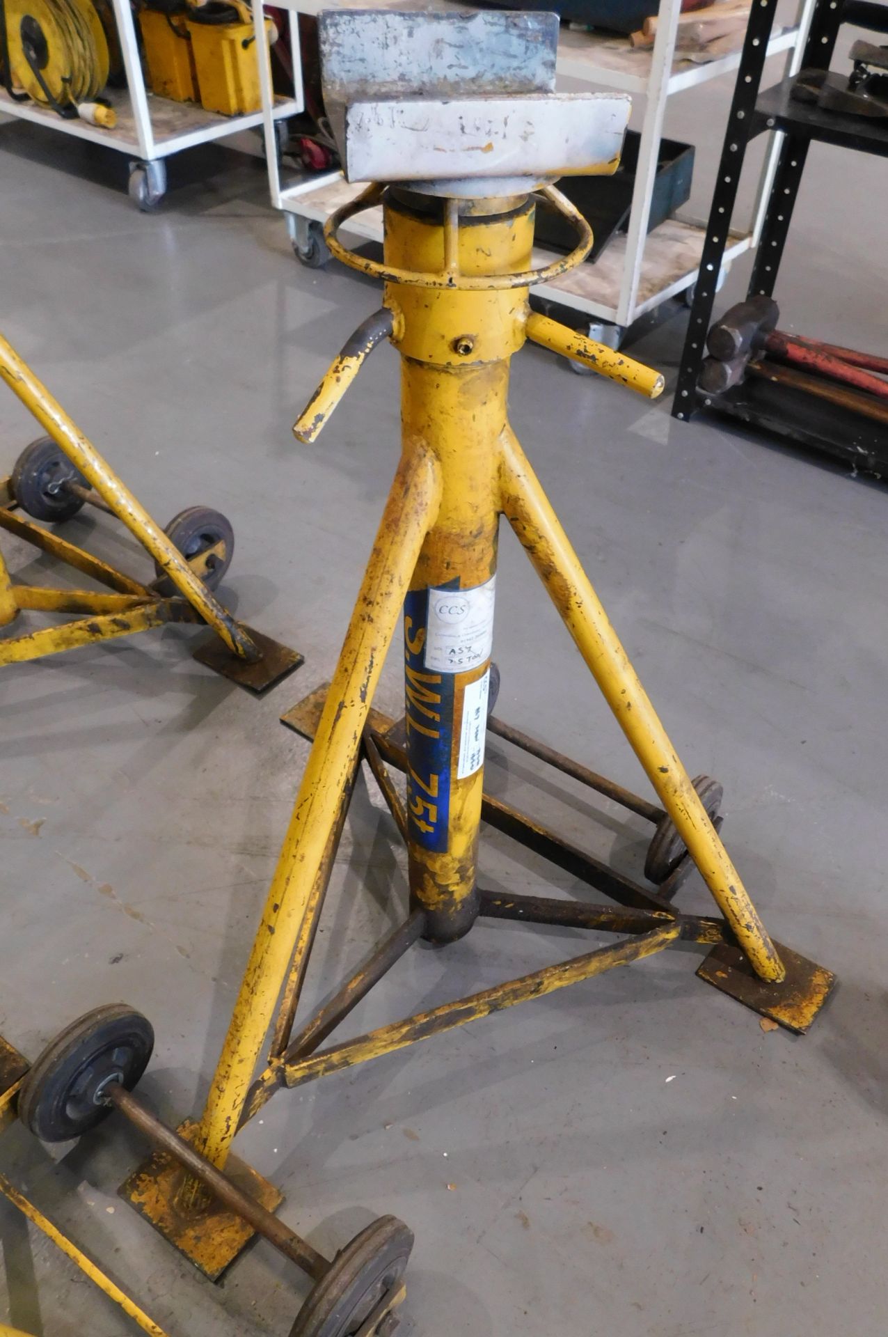 Pair of Somers AS10 7.5t Adjustable Axle/Chassis Stands (Located Rugby. Please Refer to General - Image 3 of 5