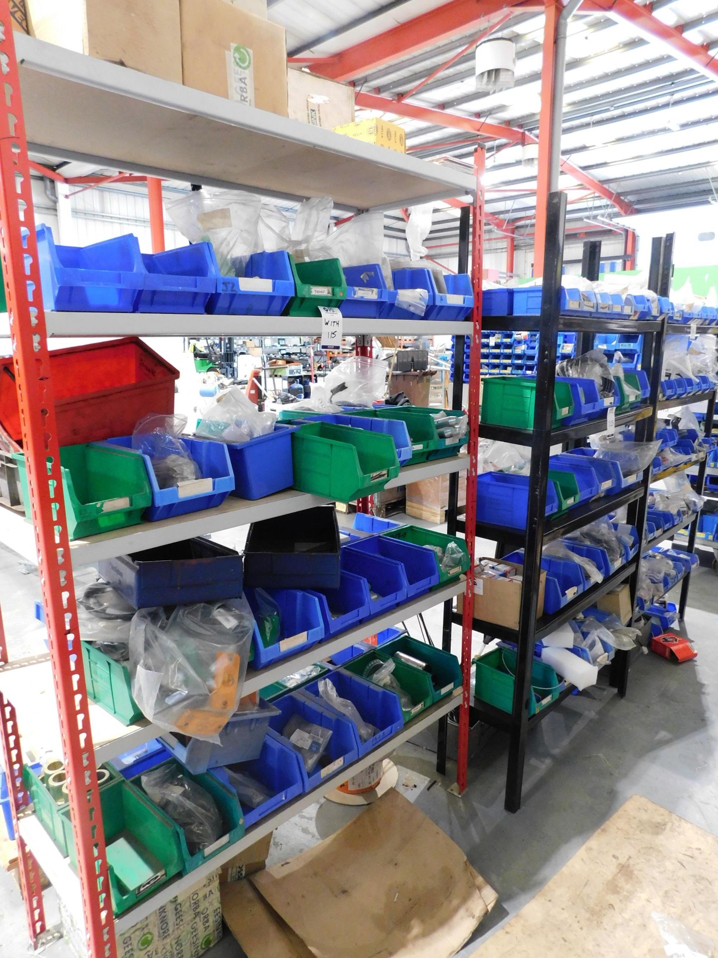 3 Shelving Units & Contents of Various Commercial Vehicles Components, Fixing, etc. (Located