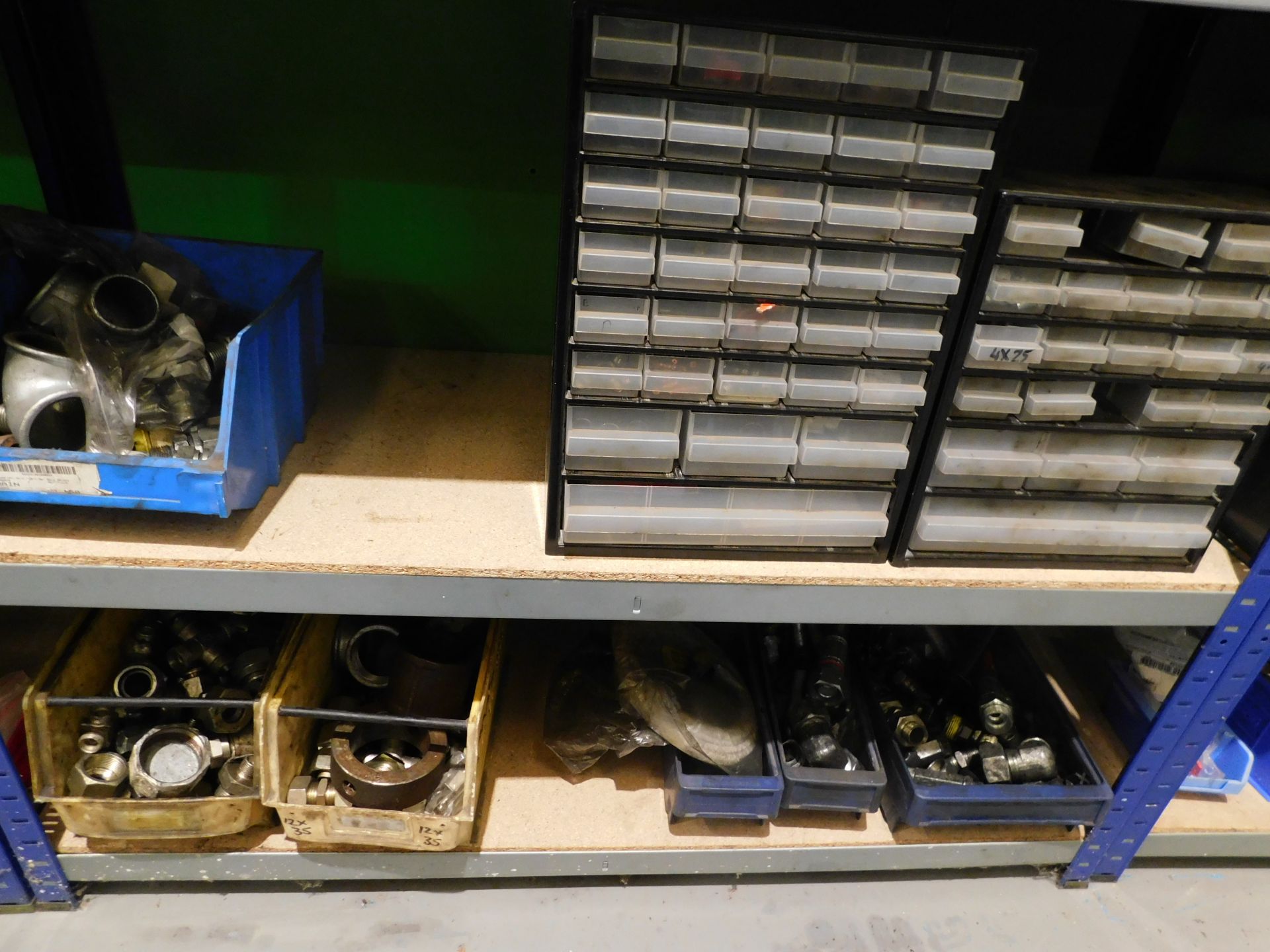 Rack & Contents of Pneumatic Fittings, Pipe Fittings & Multi Drawer Trays (Located Rugby. Please - Image 4 of 4