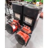 2 Gas Heaters & 2 Draper ESH2800B, 240v Space Heaters (Located Rugby. Please Refer to General