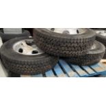 3 215/75 R17.5 Commercial Tyres on Rims (Located Brentwood. Please Refer to General Notes)