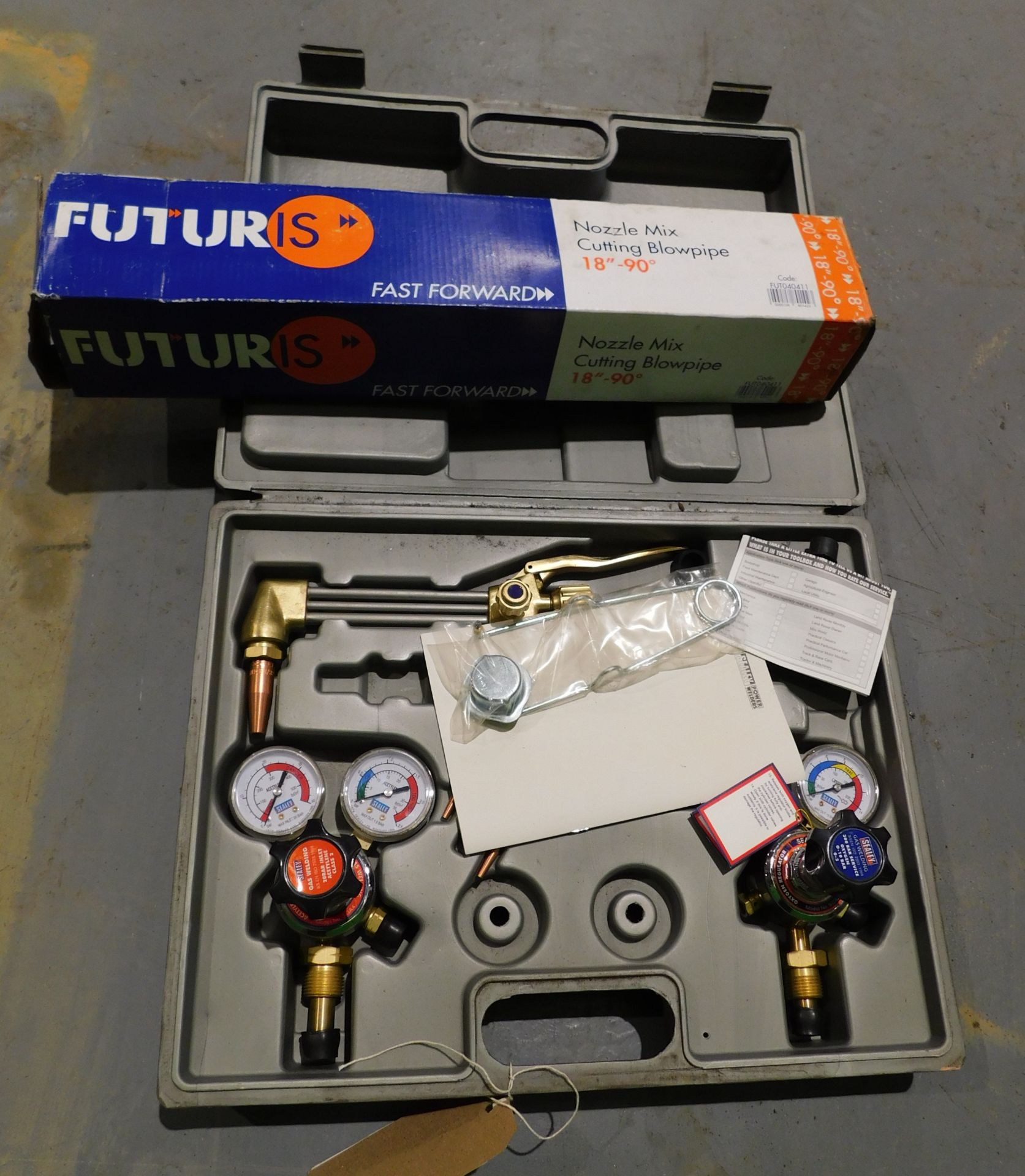 Boxed Sealey Oxyacetylene Welding & Cutting Set & Futuris Nozzle Mix Cutting Blow Pipe (Located