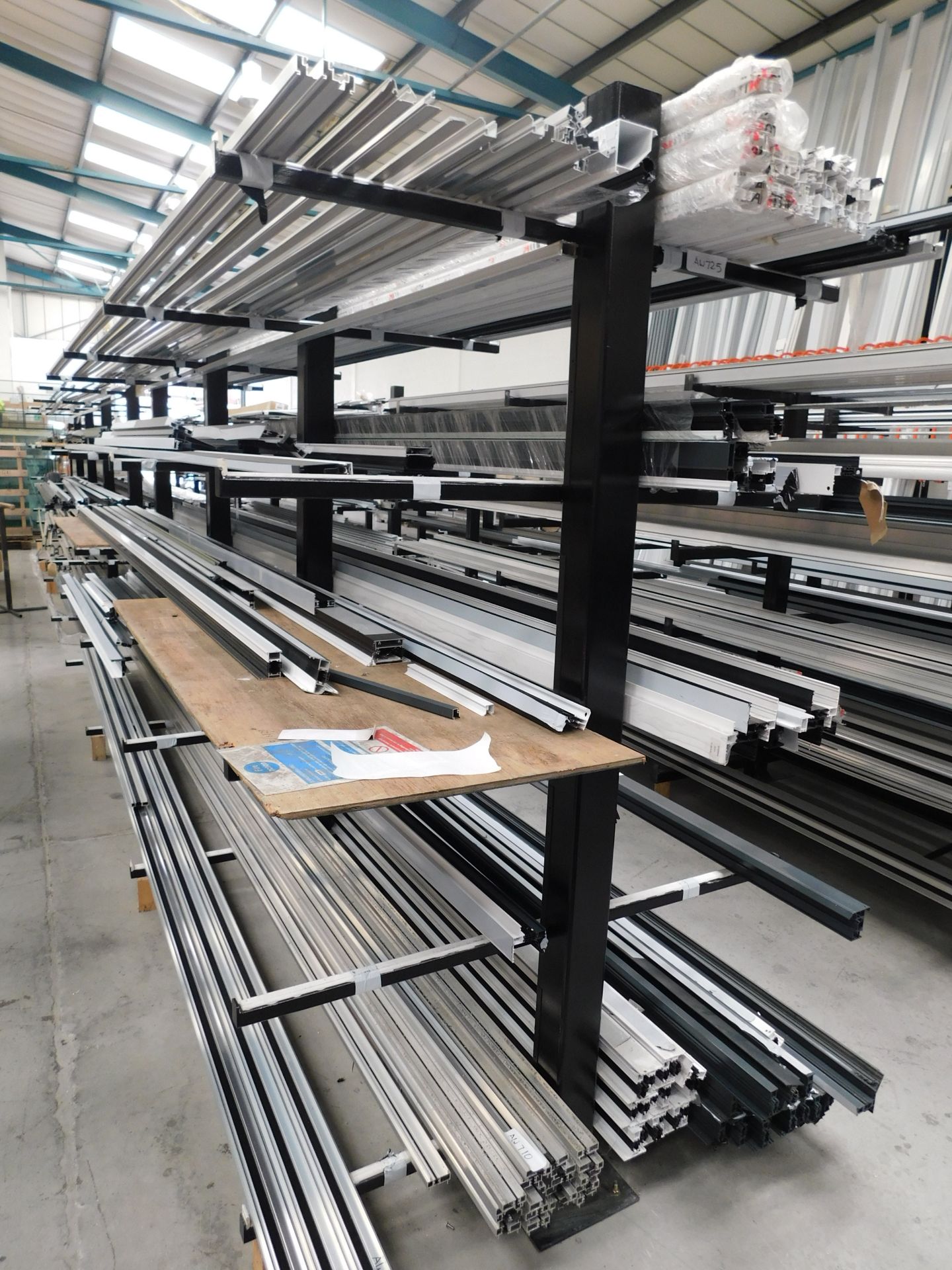 Double Sided Cantilever Heavy Duty Stock Rack (Contents not Included ...